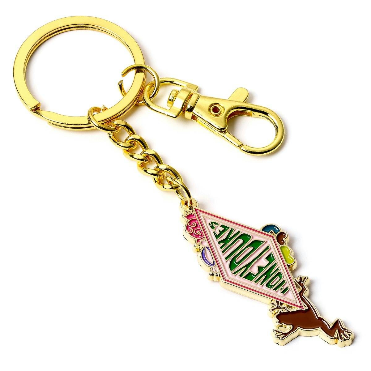 The Carat Shop Gold Harry Potter Honeyduke Logo Keyring