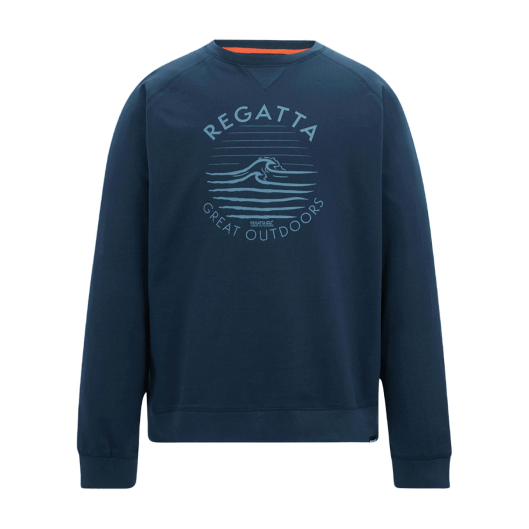 Regatta Men's Nithsdale Wave Sweatshirt - Navy - Xxl - Navy - 60% Cotton/40% Polyester