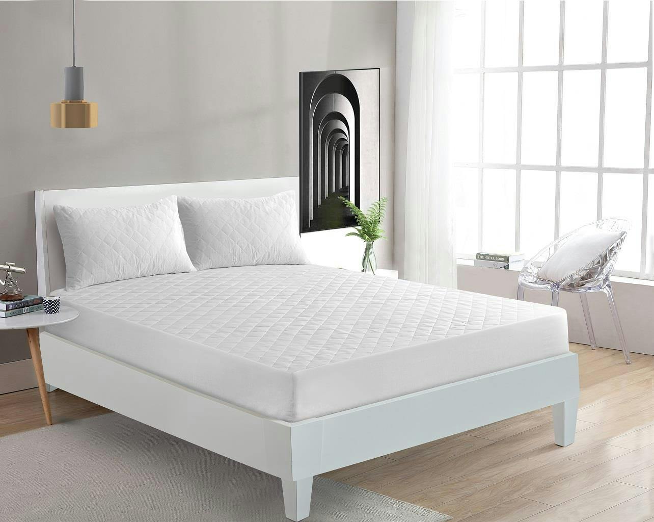 Rackhams Egyptian Cotton T-200 Quilted 16" Mattress & Pillow Protector - Pillow Protector - Pillow Protector