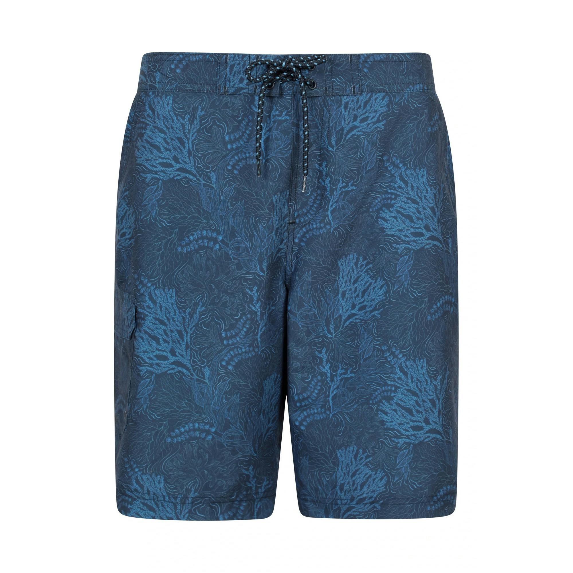Mountain Warehouse Men's Coral Ocean Boardshorts - Navy - 4XL - Navy - 100% Polyester