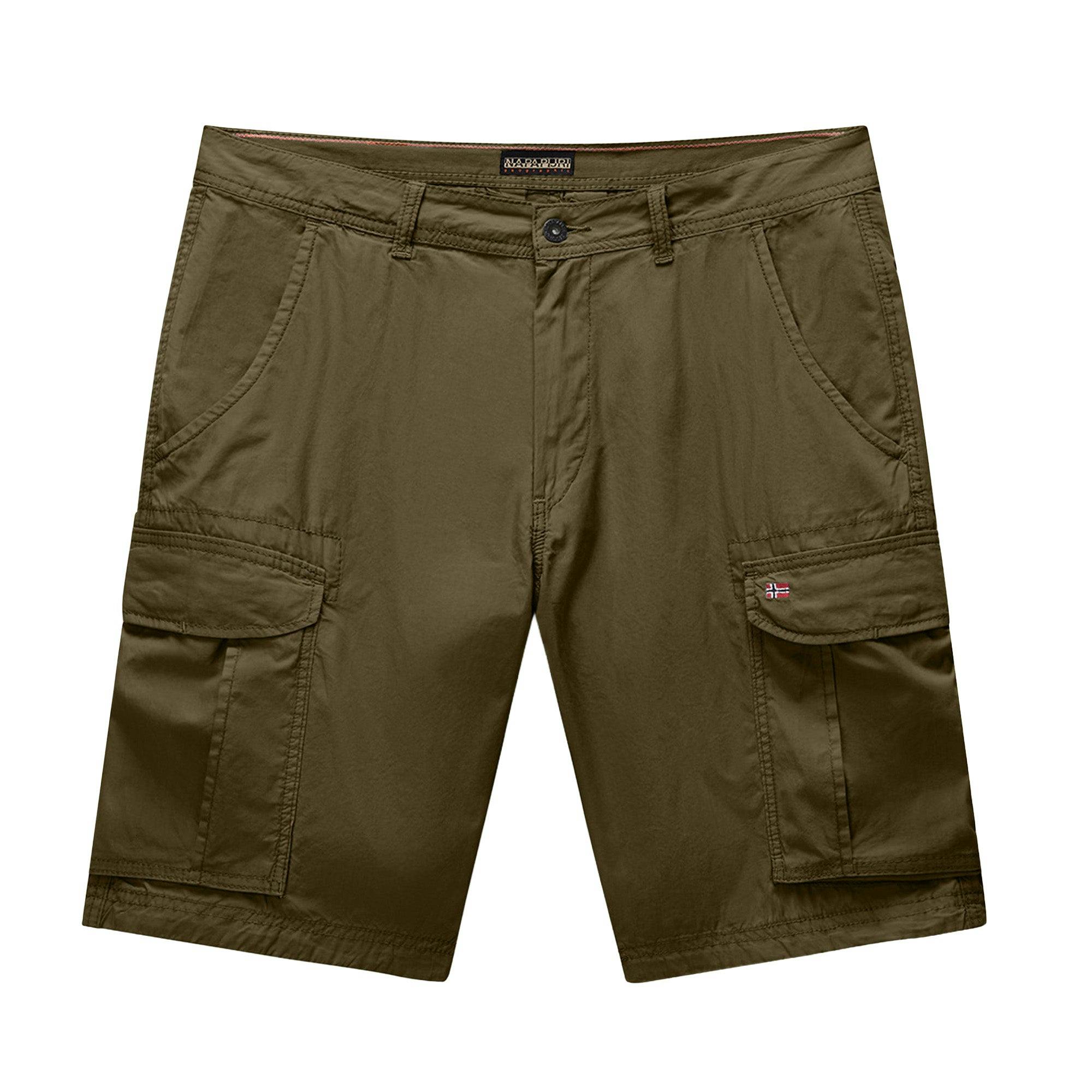 Napapijri Dark Noto 2.0 Cargo Shorts - Olive - 32