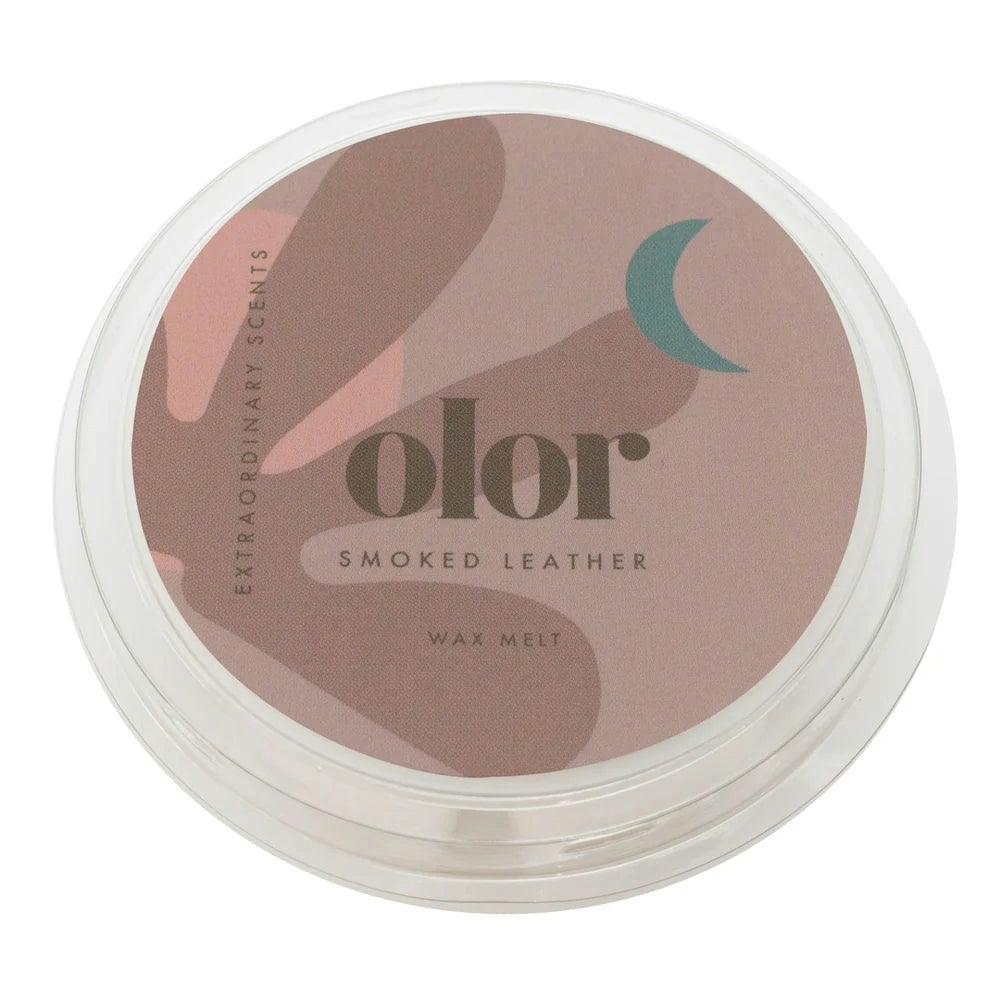 Sienna Glass Wax Melt - 50G - Smoked Leather
