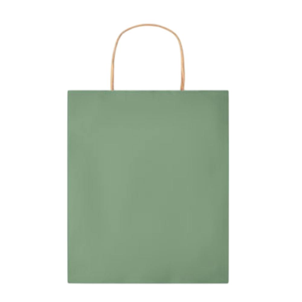 Midocean Green Paper Tone Paper Gift Bag - 32Cm X 25Cm X 11Cm