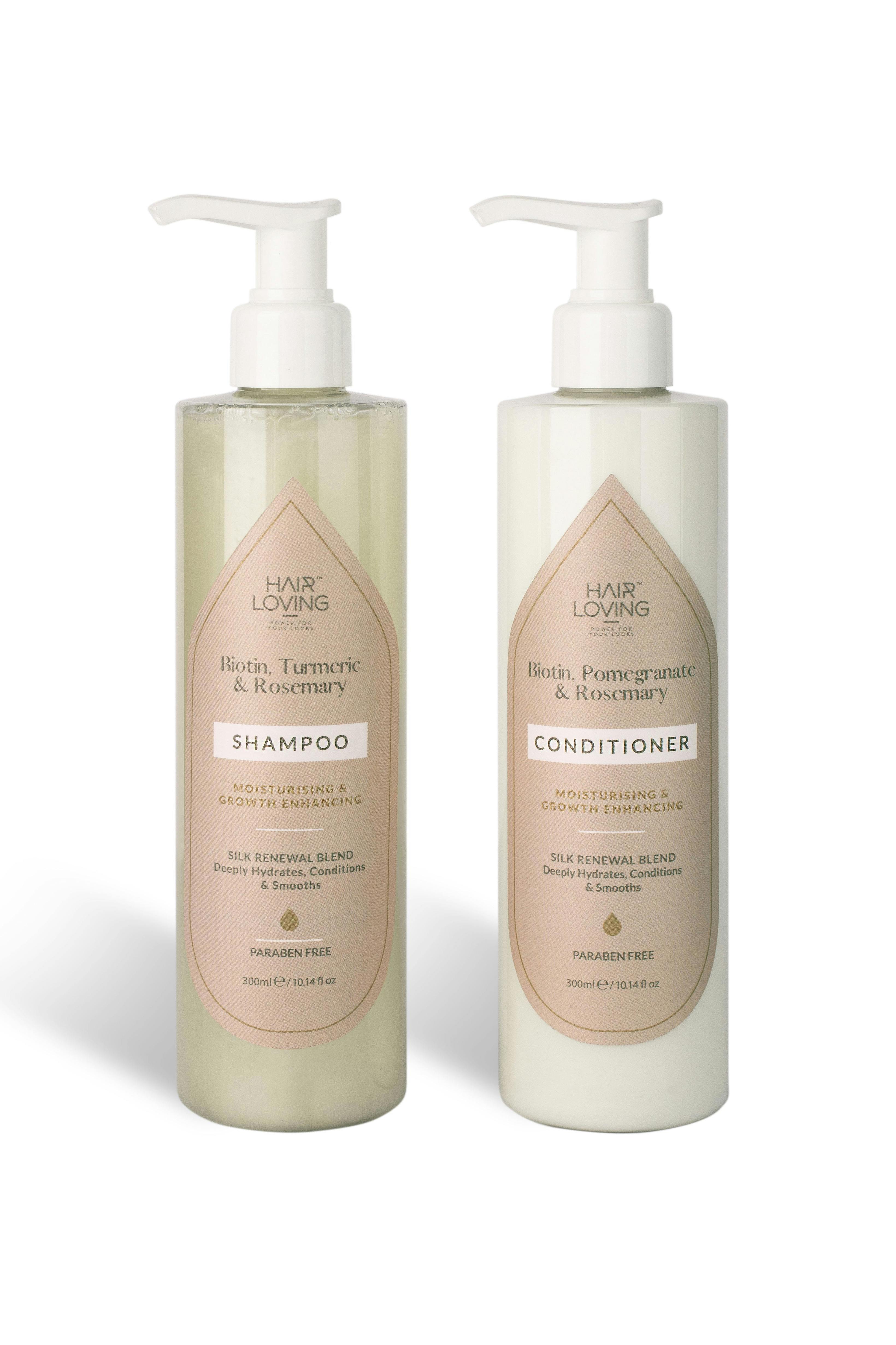 Hair Loving Women's Silk Renewal Shampoo & Conditioner Set – Biotin, Rosemary & Argan Oil For Hair Growth And Hair Loss Support