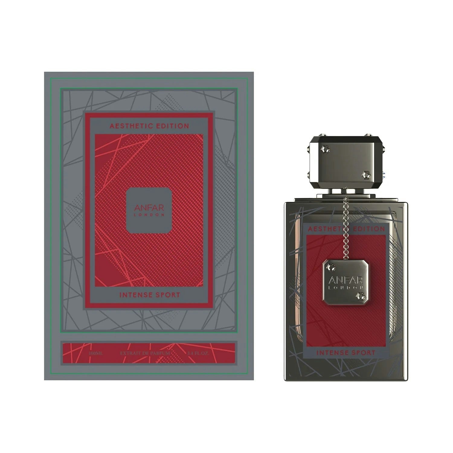 Anfar Men's Red Intense Sport 100Ml Extrait Aesthetic Edition 100Ml Extrait De Parfum In - Image 6