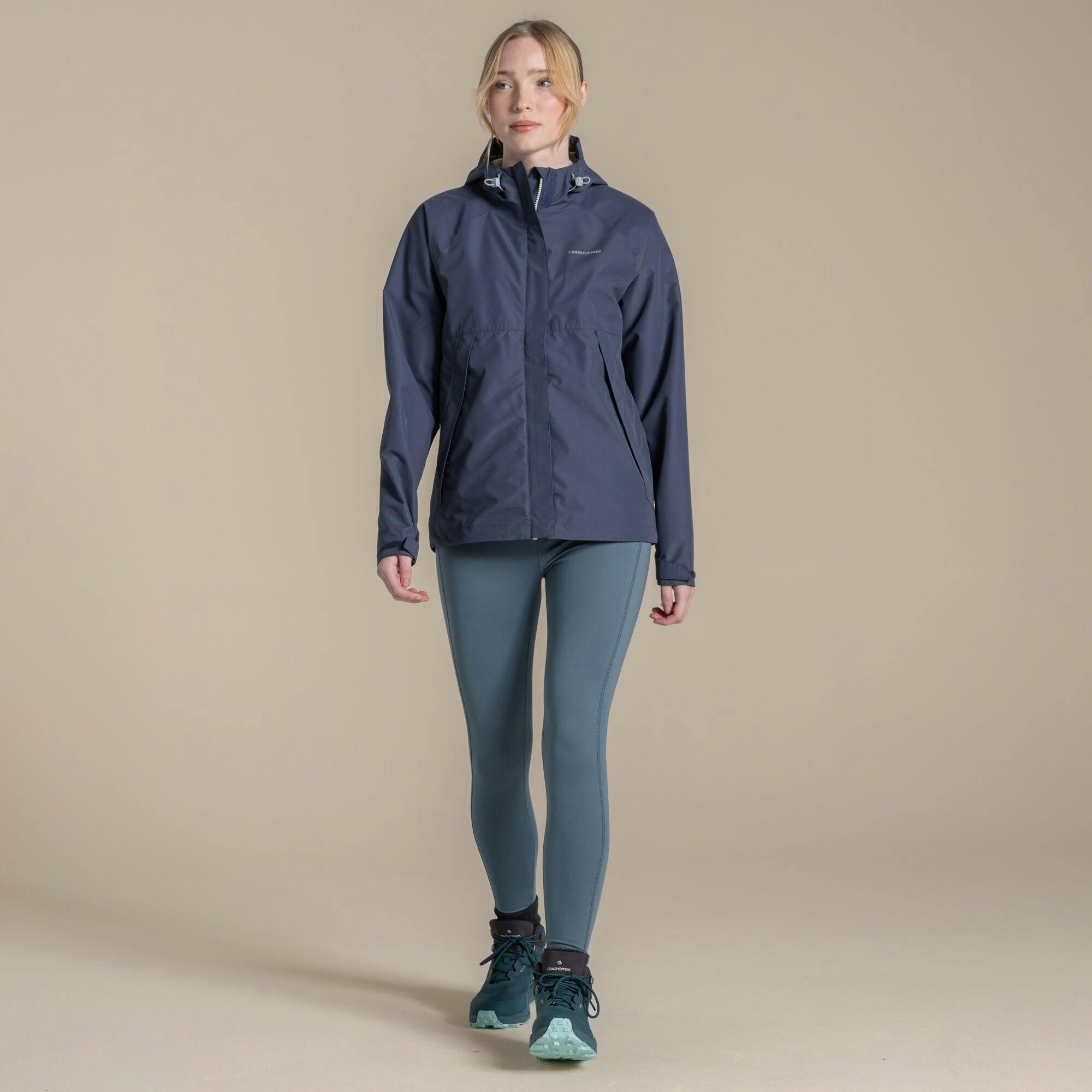 Craghoppers Women's Anthracite Ossus Waterproof Jacket - 8 Uk - 100% Recycled Polyester