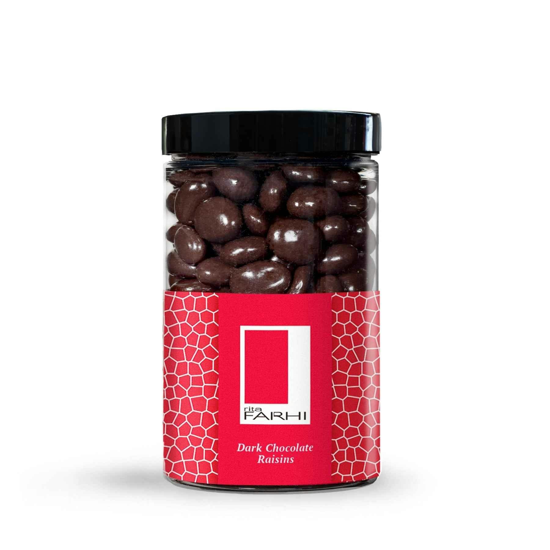 Rita Farhi Dark Chocolate Coated Jumbo Raisins, Palm Oil Free, 350G