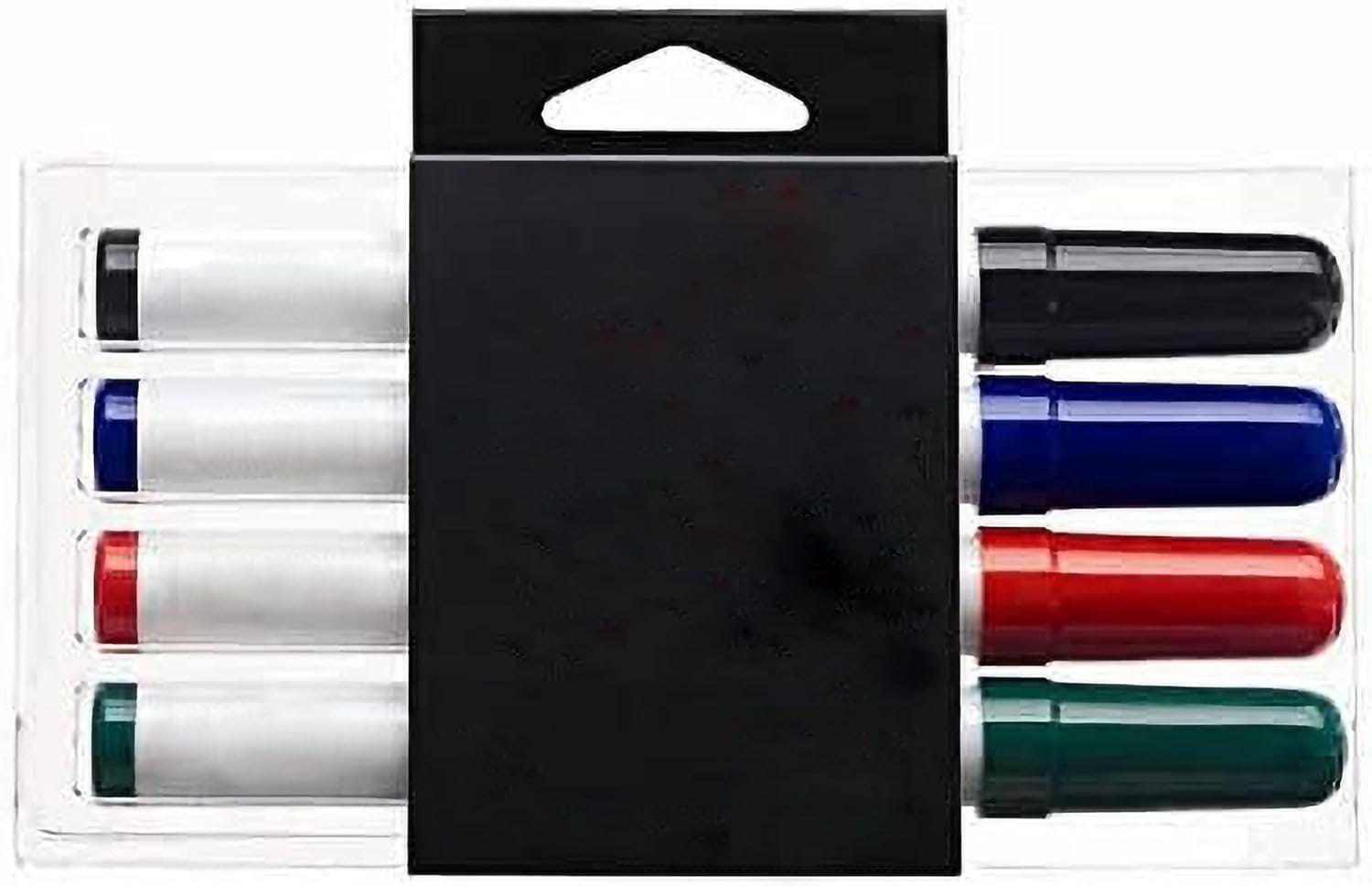 Kav Marker Pens For Office, Schools & Home - Non-Toxic Ink - All-In-One Design With Dry Wipe Eraser - Stylish Markers For Whiteboards, Notice Boards - Assorted Colour - Pack Of 4