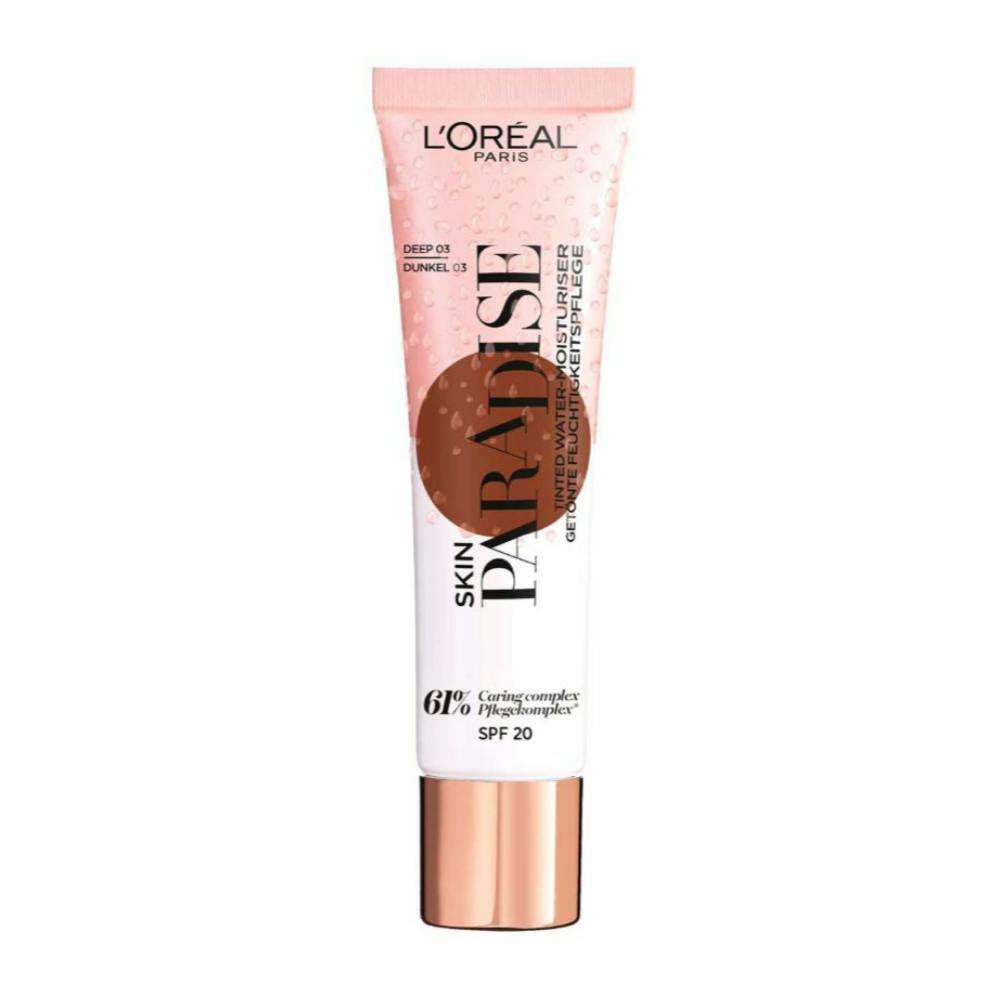 L'oréal Paris L'oreal Paris Skin Paradise Tinted Water Moisturiser Spf 20 30Ml - 03 Deep - 03 Deep