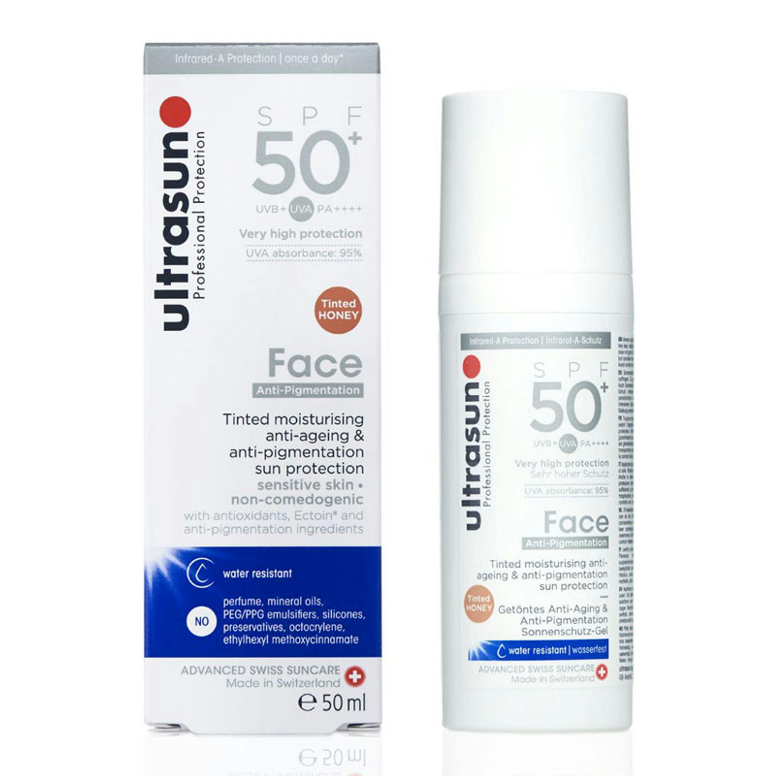 Ultrasun Light Tinted Anti Pigmentation Sunscreen - 50 Ml - Honey
