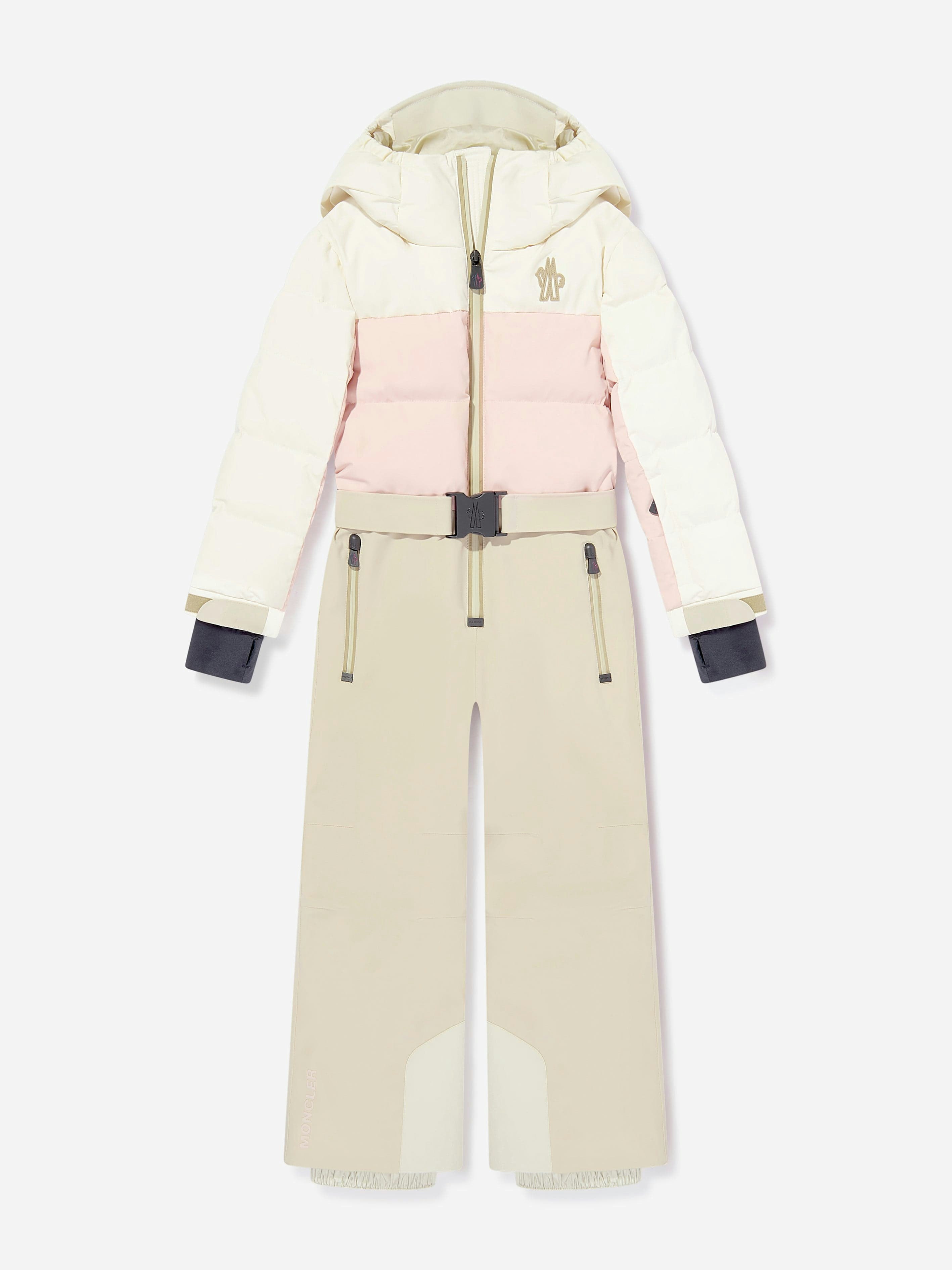 Moncler Enfant Girls Pink Grenoble Down Padded Ski Suit In - 8 Yrs