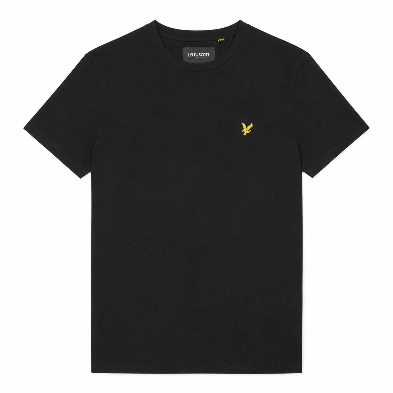 Lyle & Scott Black Cotton T-Shirt - IT46 | M - Image 6
