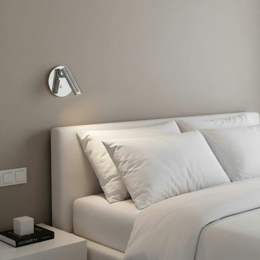 Ultra Beam Lighting Light/White Ultra Beam Ing 3 Watt Chrome Recessed Adjustable Bed Reading Lamp