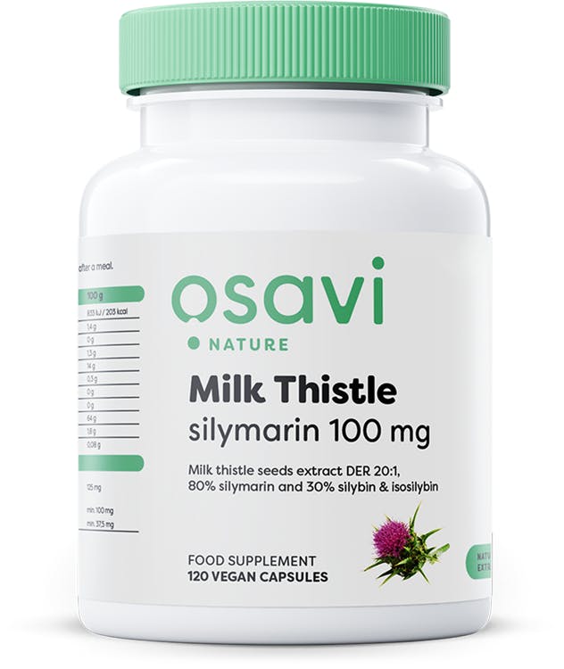 Osavi Milk Thistle, Silymarin 100Mg - 120 Vegan Caps - Image 4