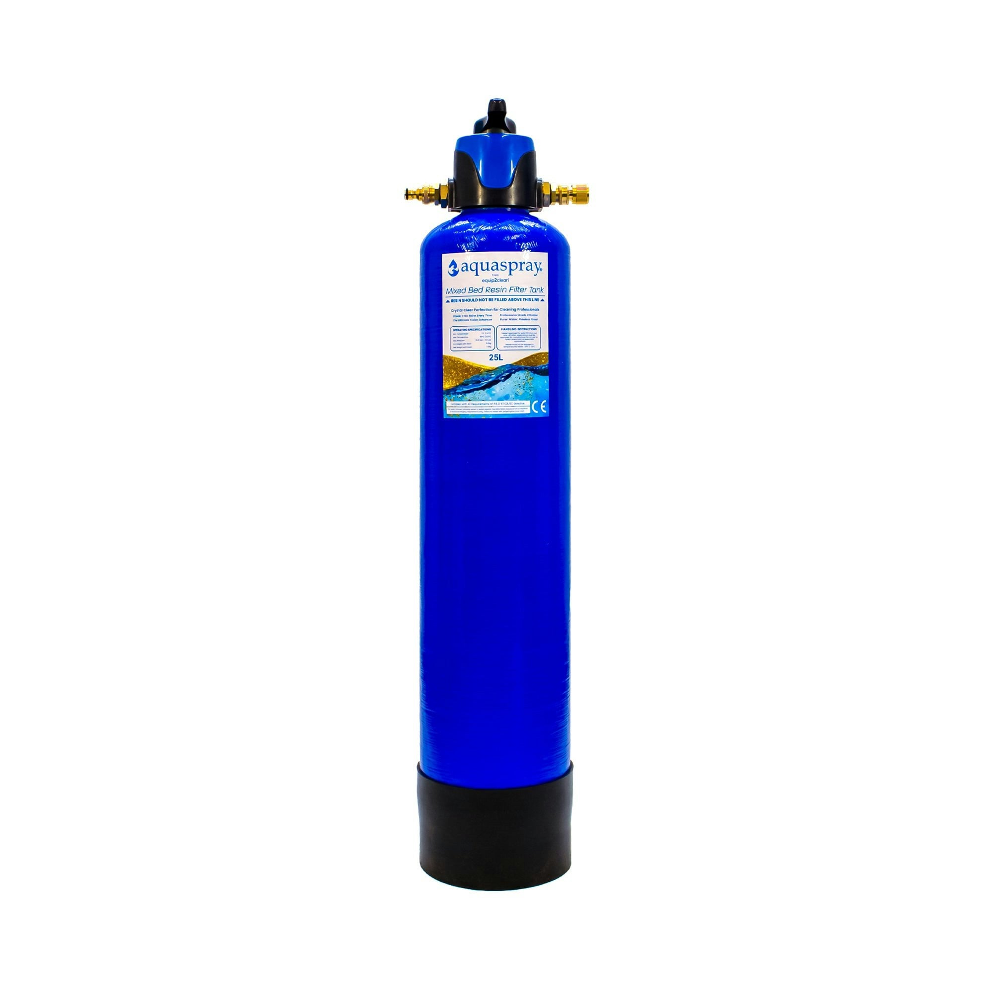 Rackhams Men's Aquaspray® De-Ionising Water Filter Carry Tank 10, 15 Or 25 Litre (Inc. Resin) - 25L
