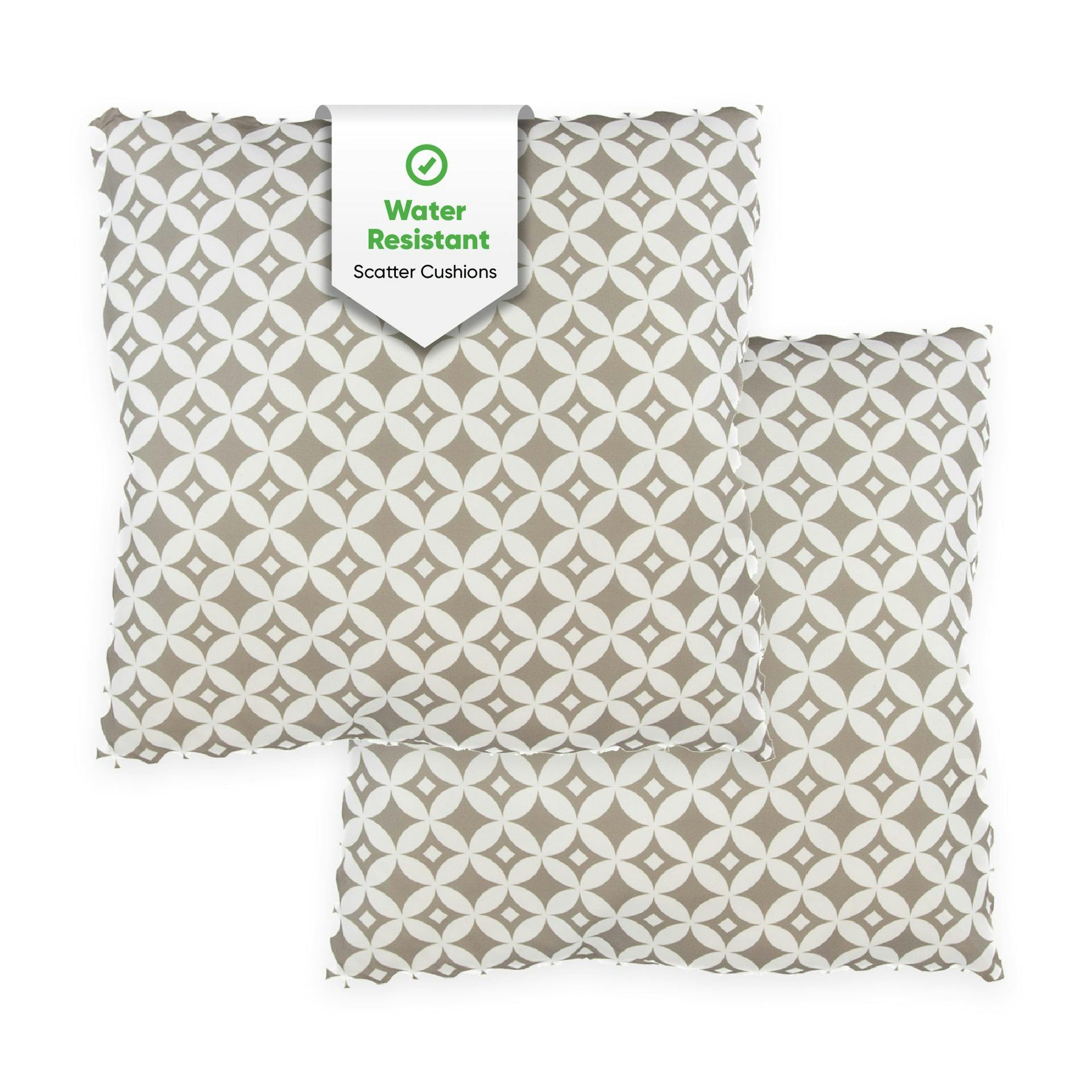 Gardenwize Pair Of Outdoor Scatter Cushions – Diamond Design