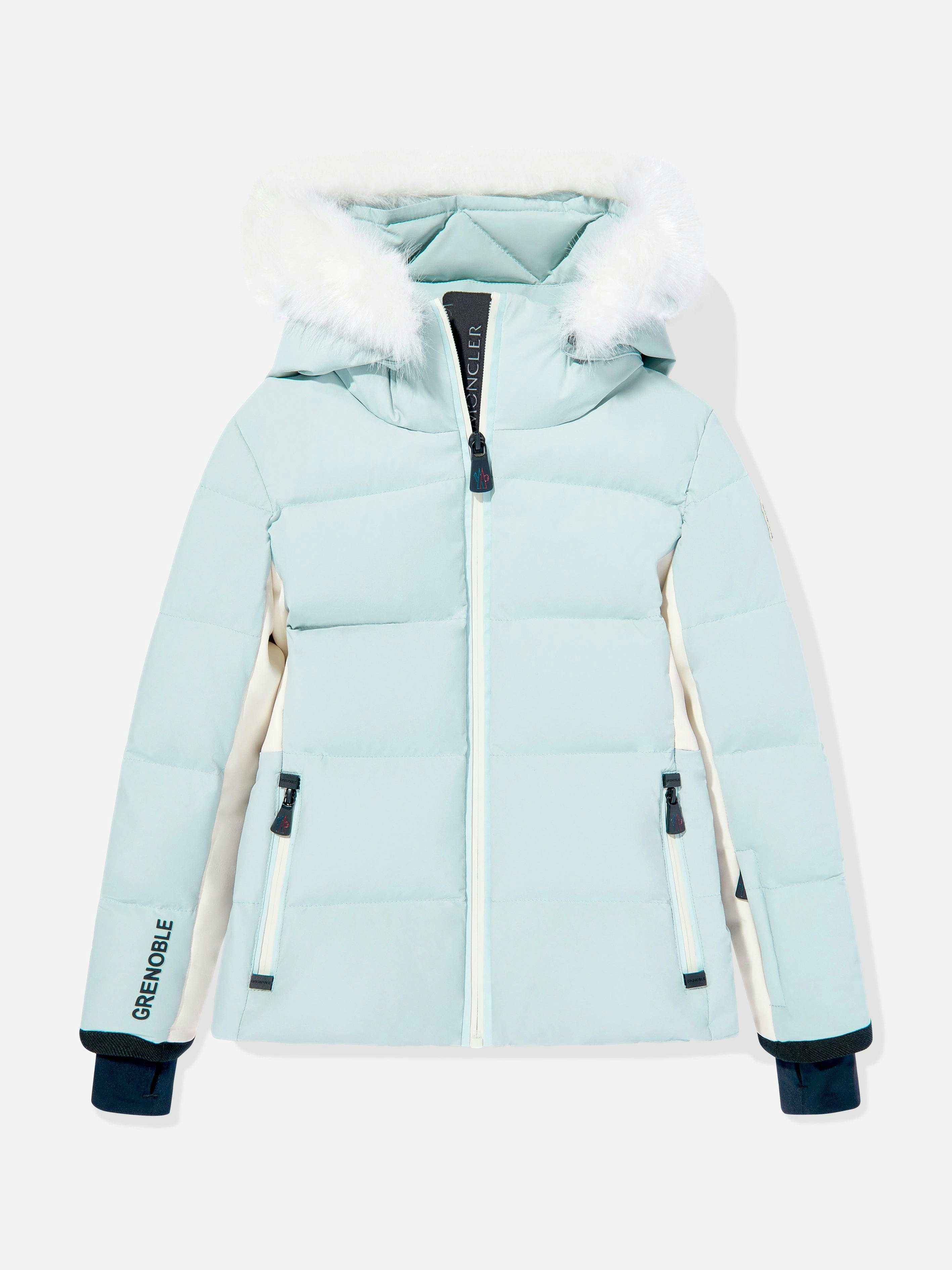 Moncler Enfant Girls Blue Grenoble New Guyane Down Jacket In - 14 Yrs