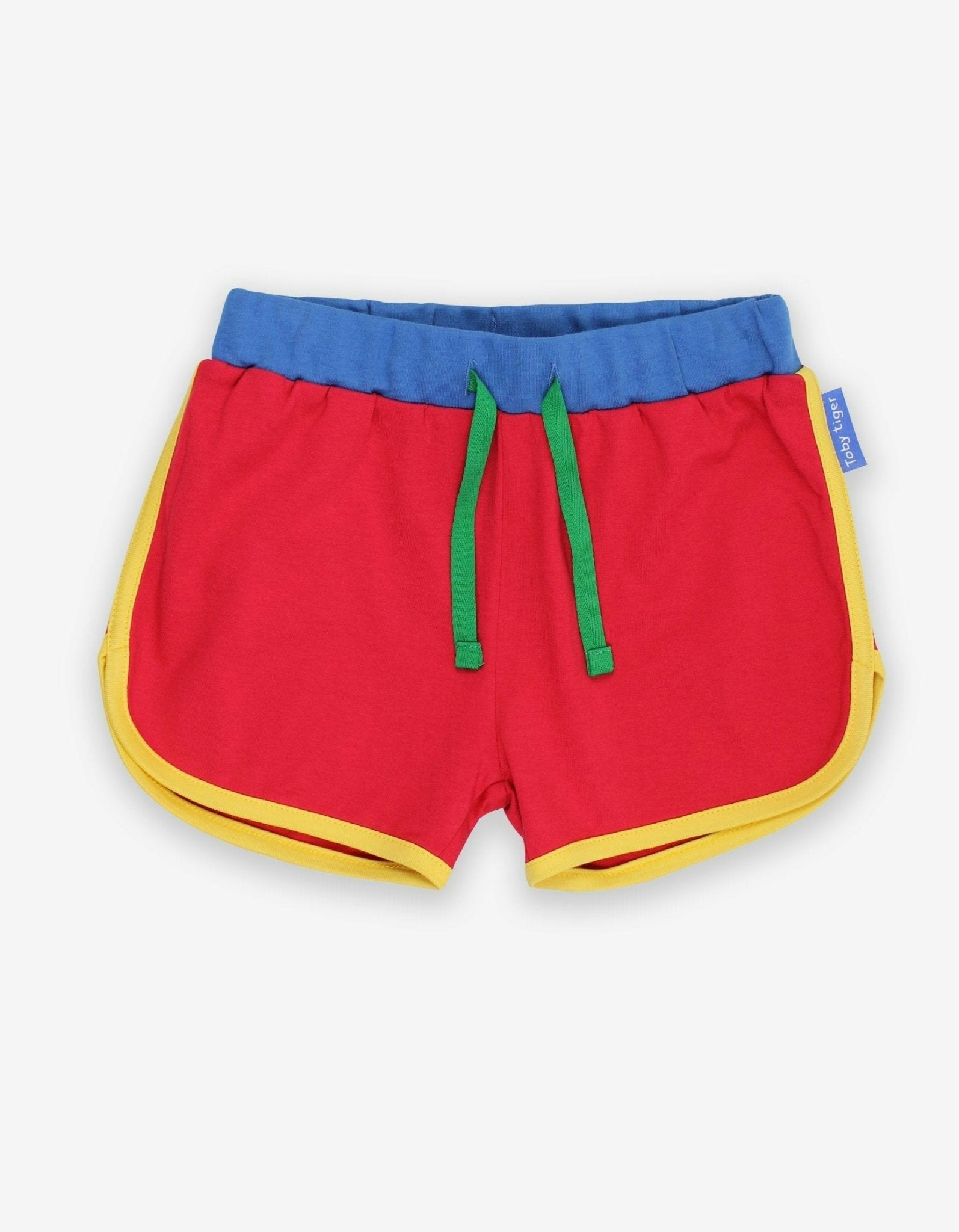 Toby Tiger Red Organic Running Shorts - 12-18M / 86Cm