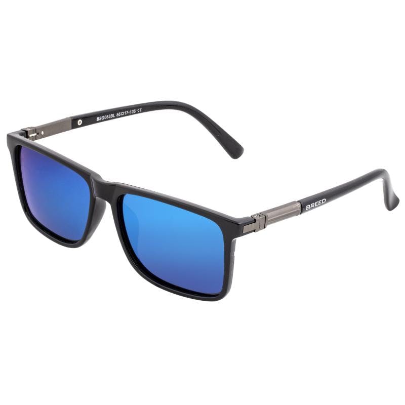Breed Black/Blue Caelum Polarized Sunglasses