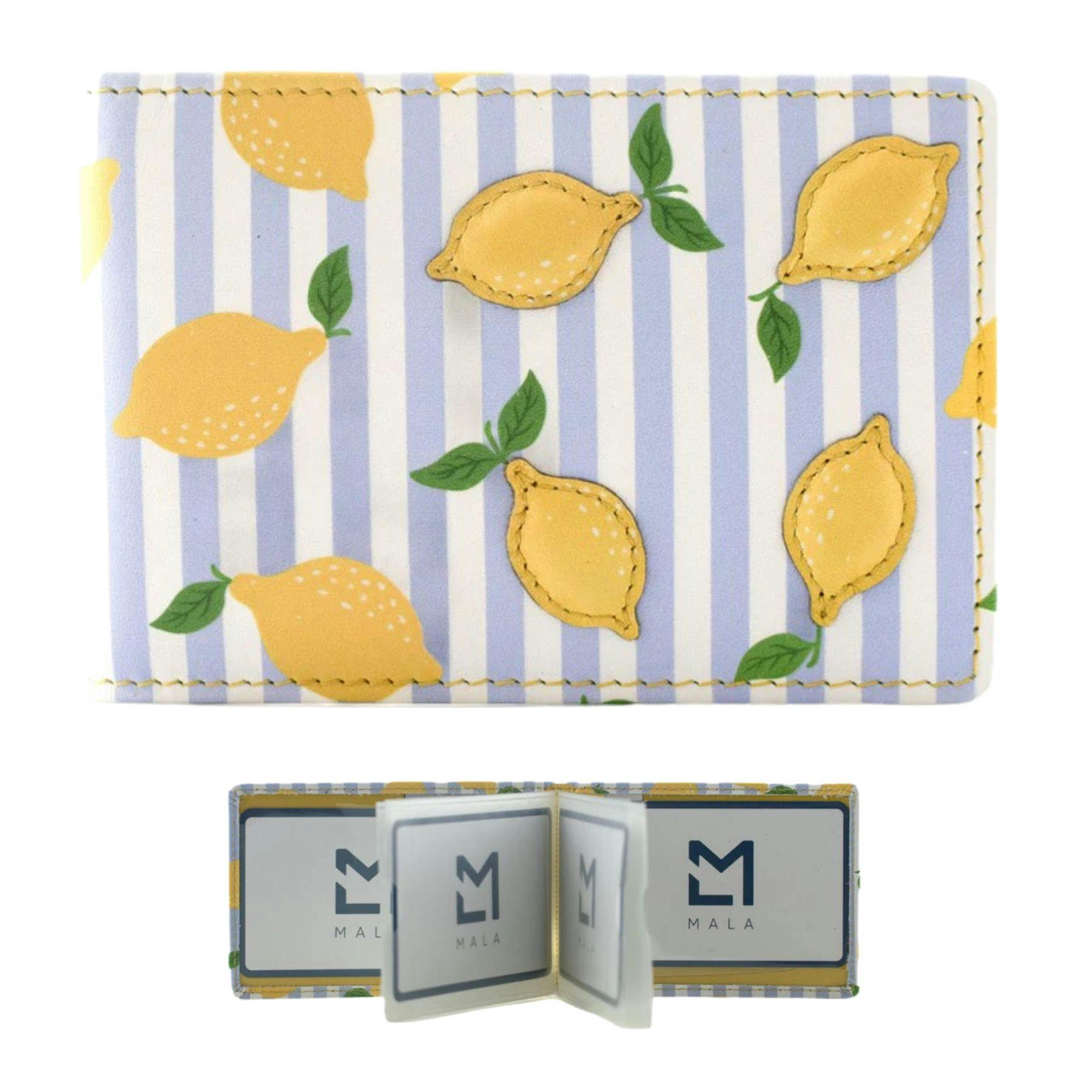 Mala Leather Sorrento Lemon Leather Id & Card Holder