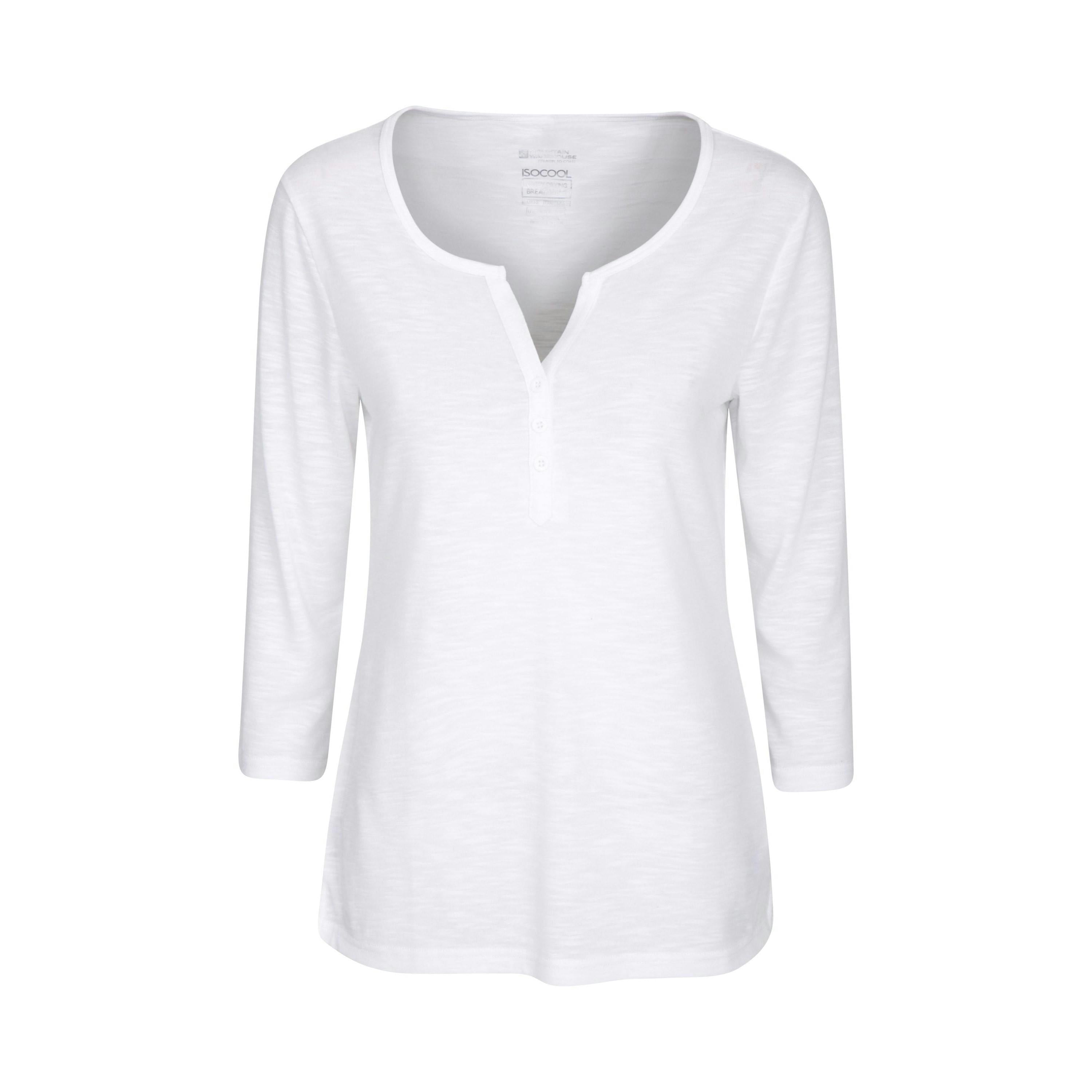 Mountain Warehouse Women's White Paphos Quick Dry Uv Protection Top - 14 Uk - 100% Polyester