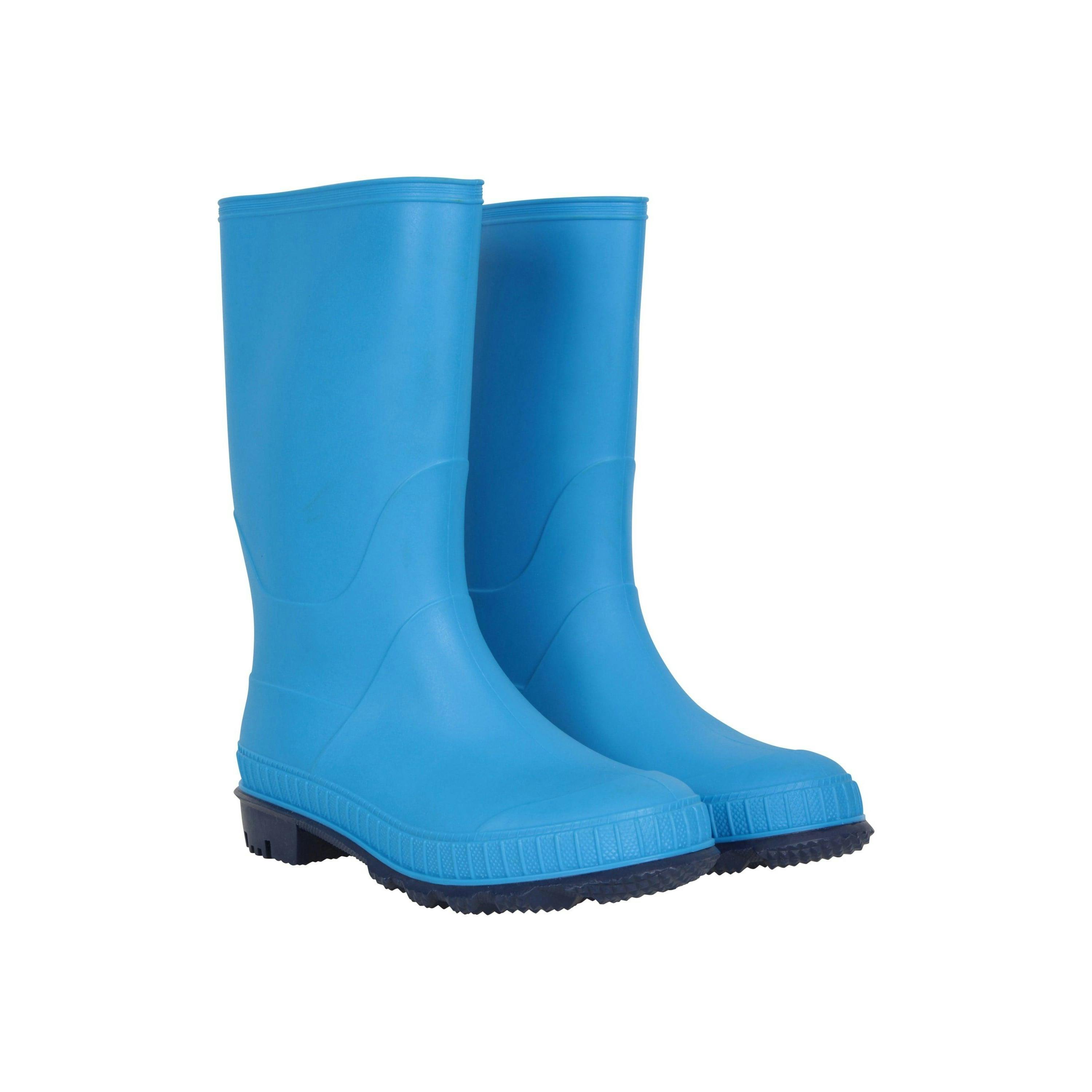 Mountain Warehouse Blue Childrens/Kids Plain Wellington Boots - 7 Uk Child