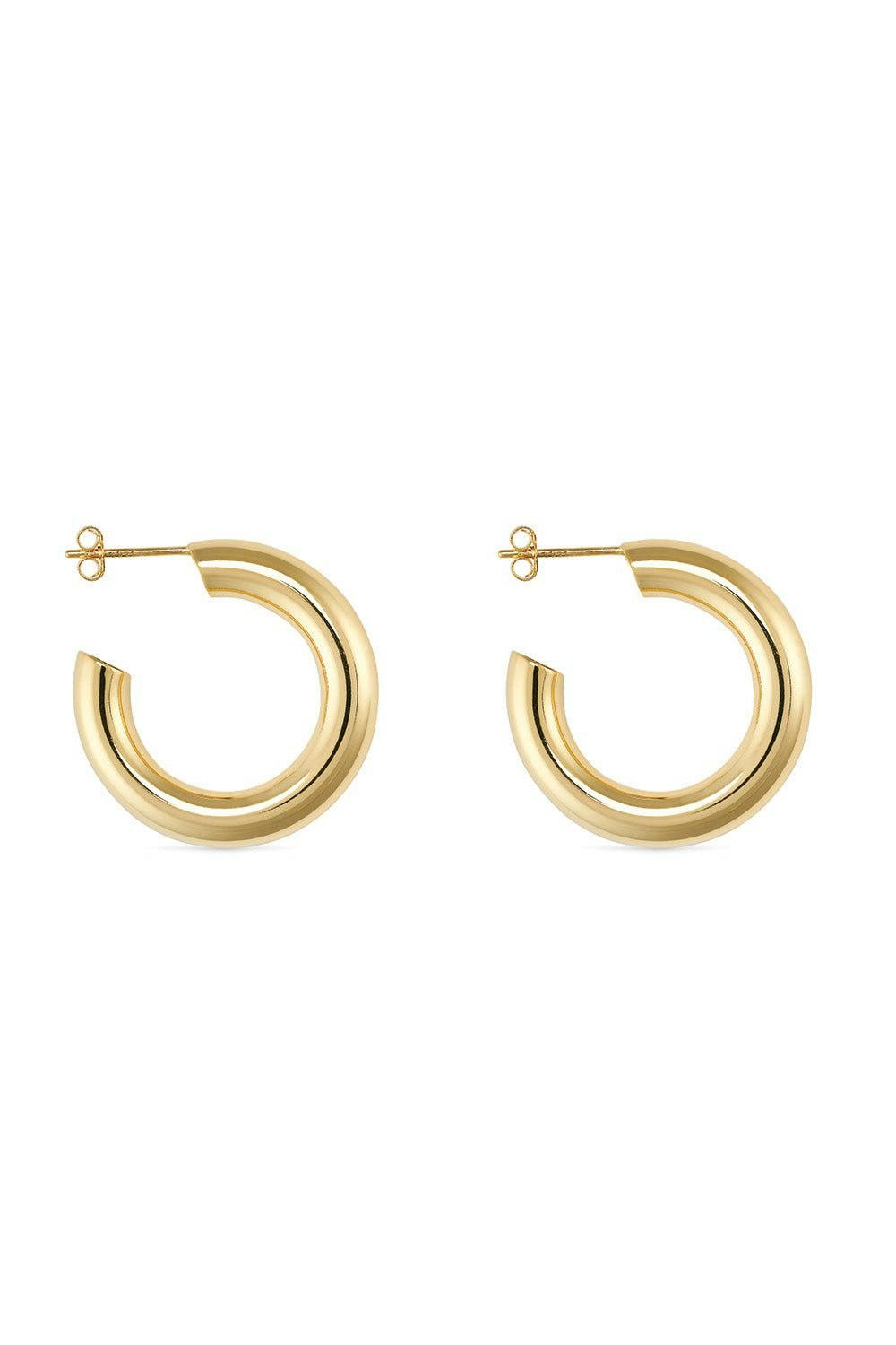 Elk & Bloom Gold Chunky 14K Plated Hoop Earrings - Yes, Please
