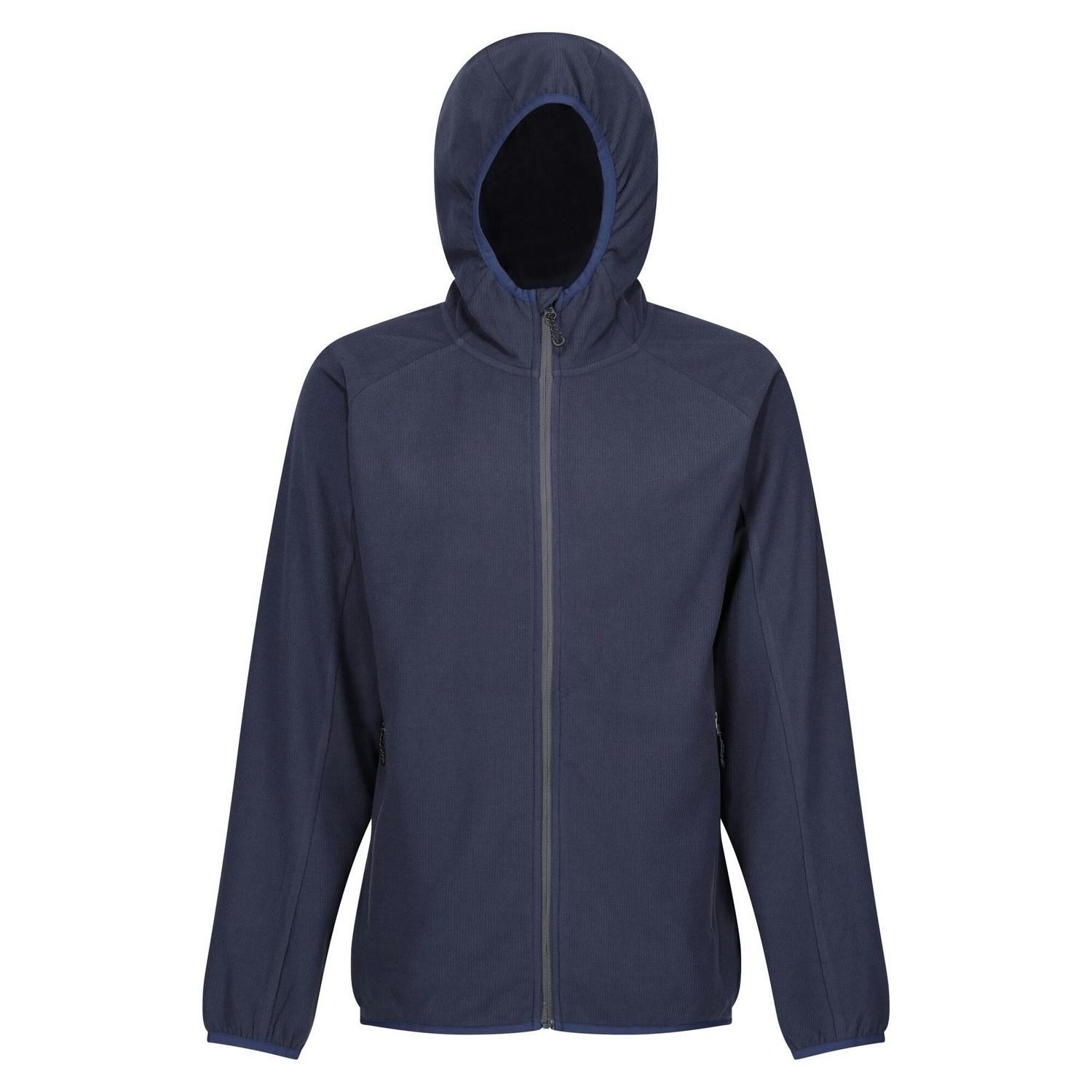 Regatta Men's Grey Navigate Full Zip Fleece Jacket - Navy/Seal - Xxl - Navy/Seal - 100% Polyester