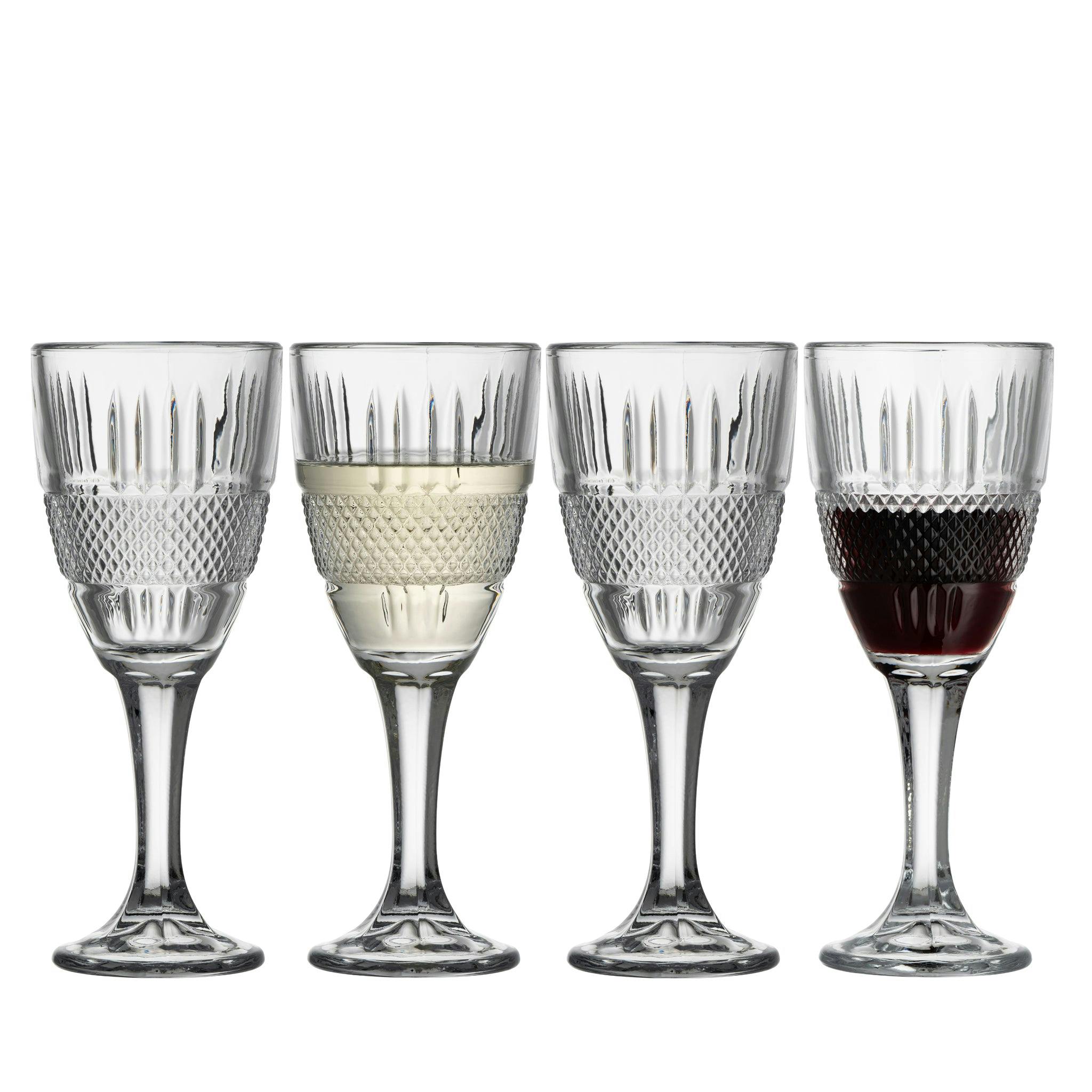 Galway Crystal Light Eyre Wine Set Of 4