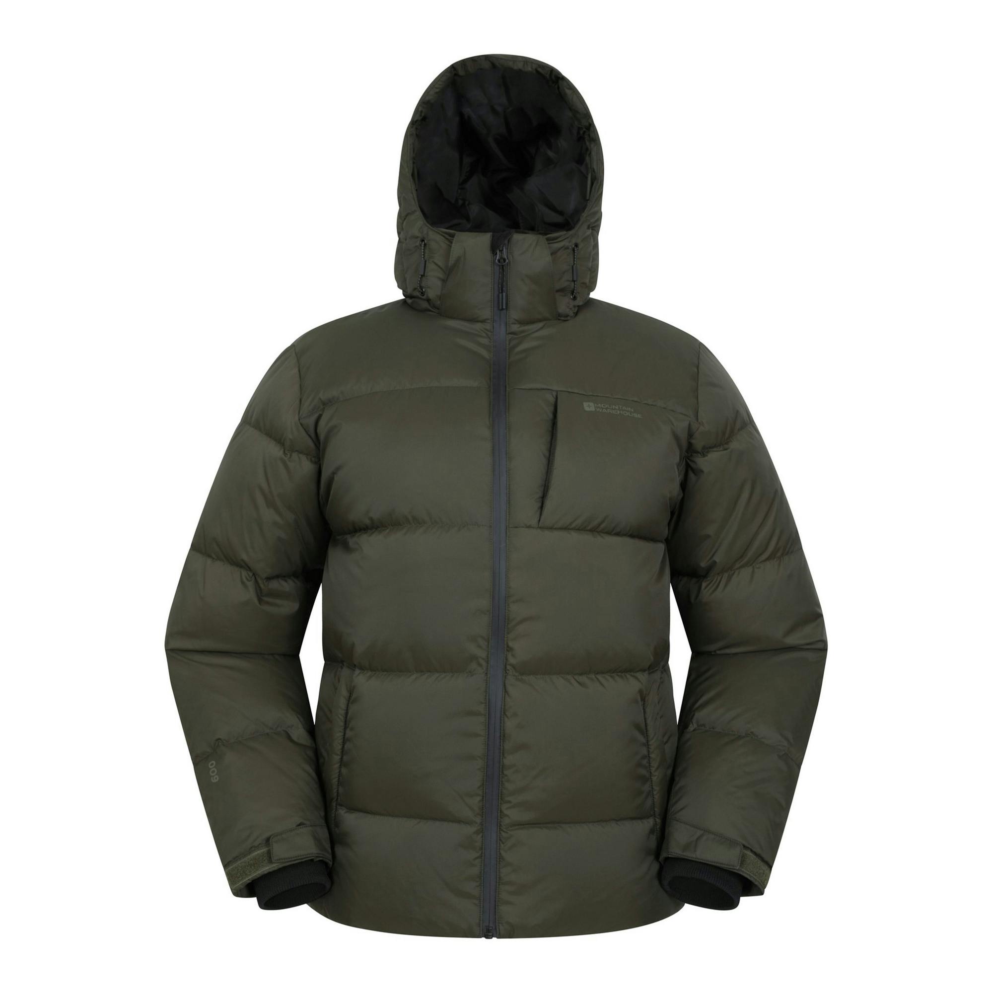 Mountain Warehouse Men's Green Frost Ii Extreme Down Jacket - Khaki - Xxs - Khaki - 100% Polyamide