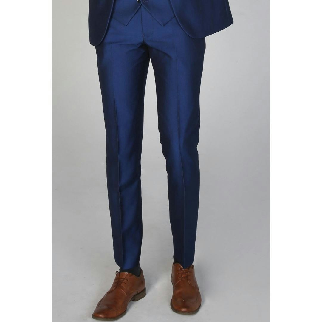 Paul Andrew Men's Blue Kingsley - Plain Trouser - 46W 32L