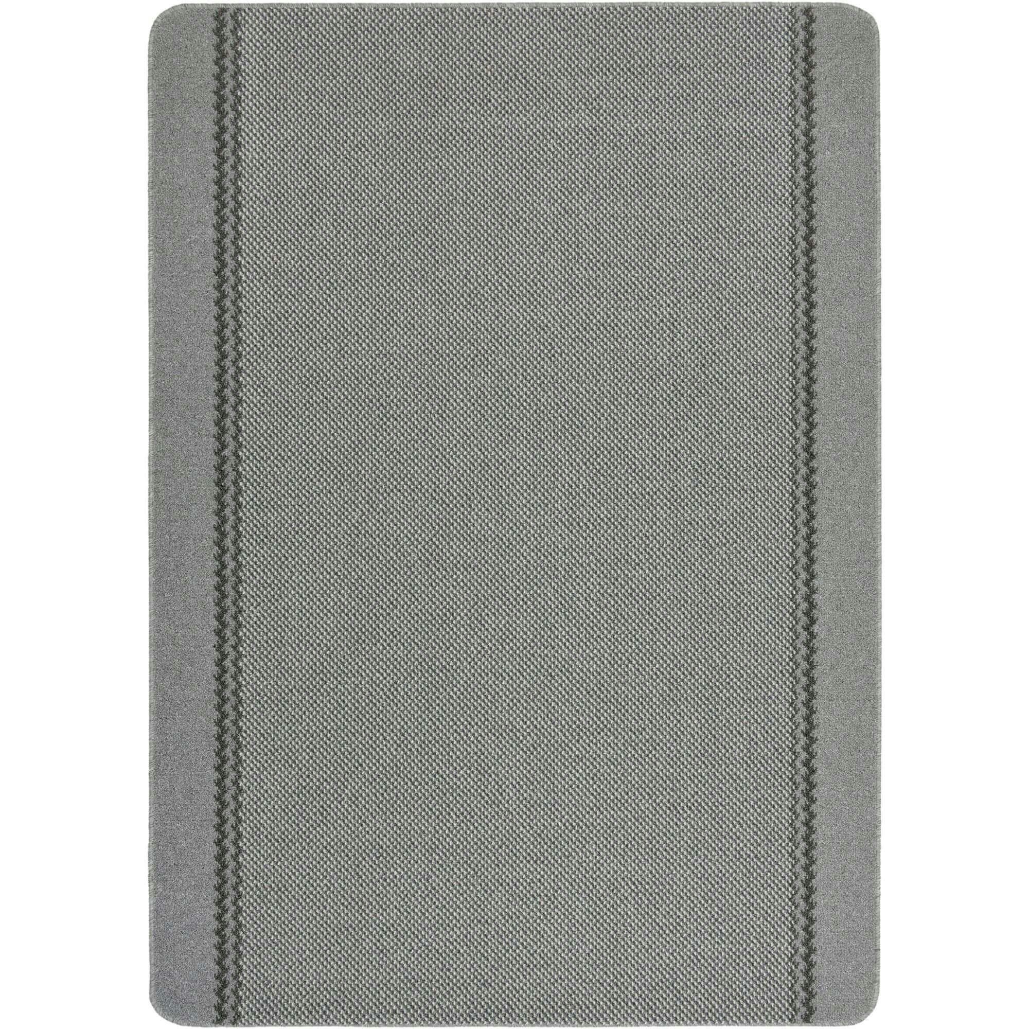The Rugs Grey Washable Designer Bordered Rug | 116G - 133X190 Cm