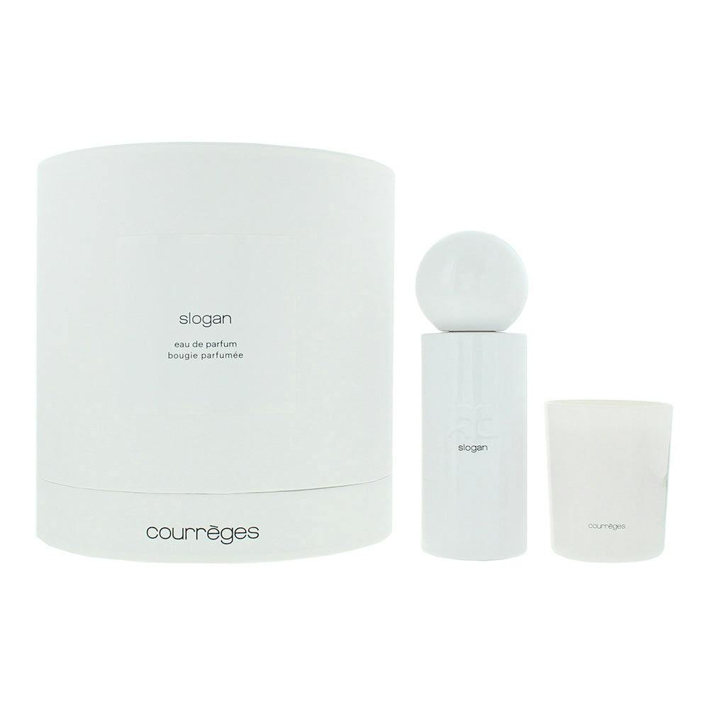 Courrèges Slogan 2 Piece Gift Set: Eau De Parfum 100Ml - Candle 75G