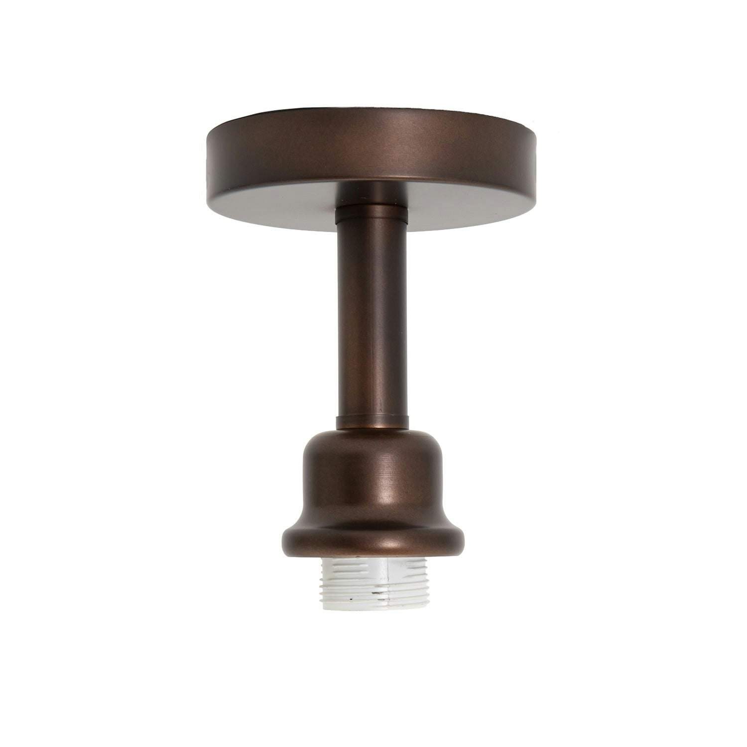 Happy Homewares Bronze Contemporary Designer Short Semi Flush Matt Ceiling Rose