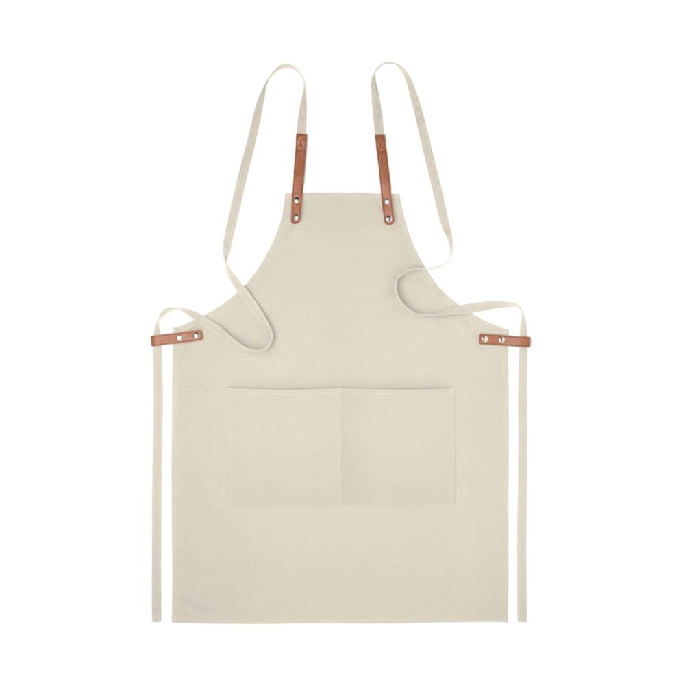 Rackhams Beige Nagpur Organic Cotton Apron - One Size - 100% Mixed