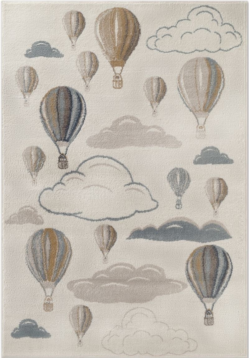 Hanse Home Adventures Kids Rug – Hot Air Balloon Design - 160X235 Cm