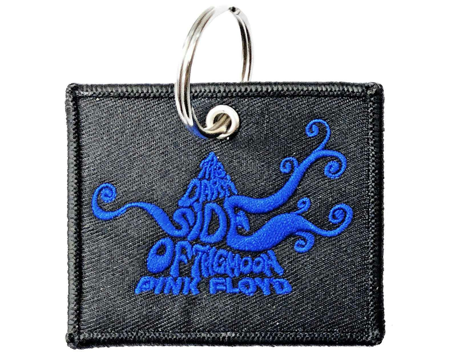 Paradiso Clothing Pink/Dark Floyd Keyring Side Of The Moon Swirl Patch Keychain