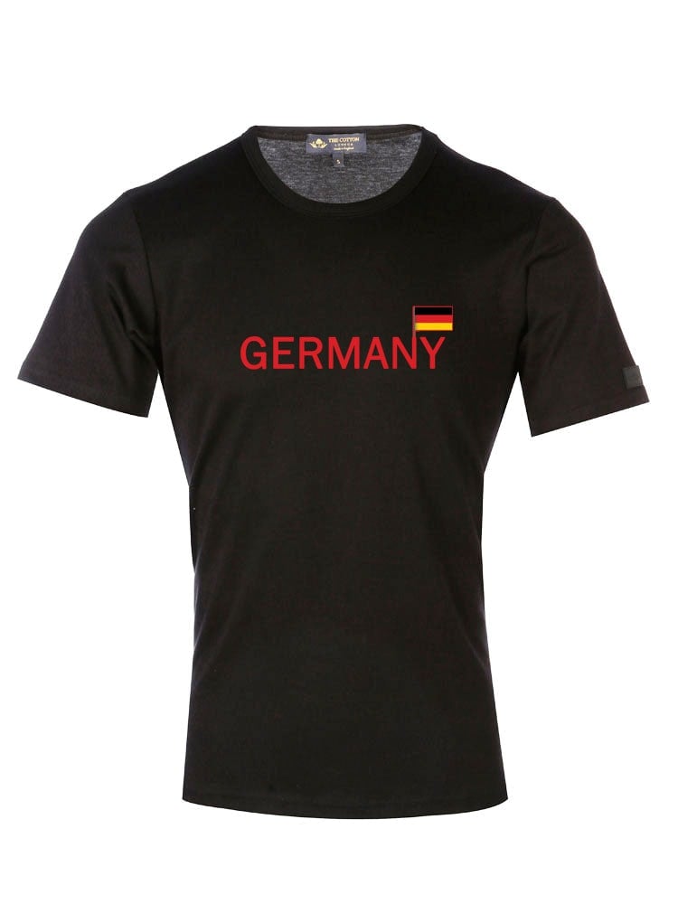 The Cotton London Black Country Flag Graphic Tee - Germany - Xl