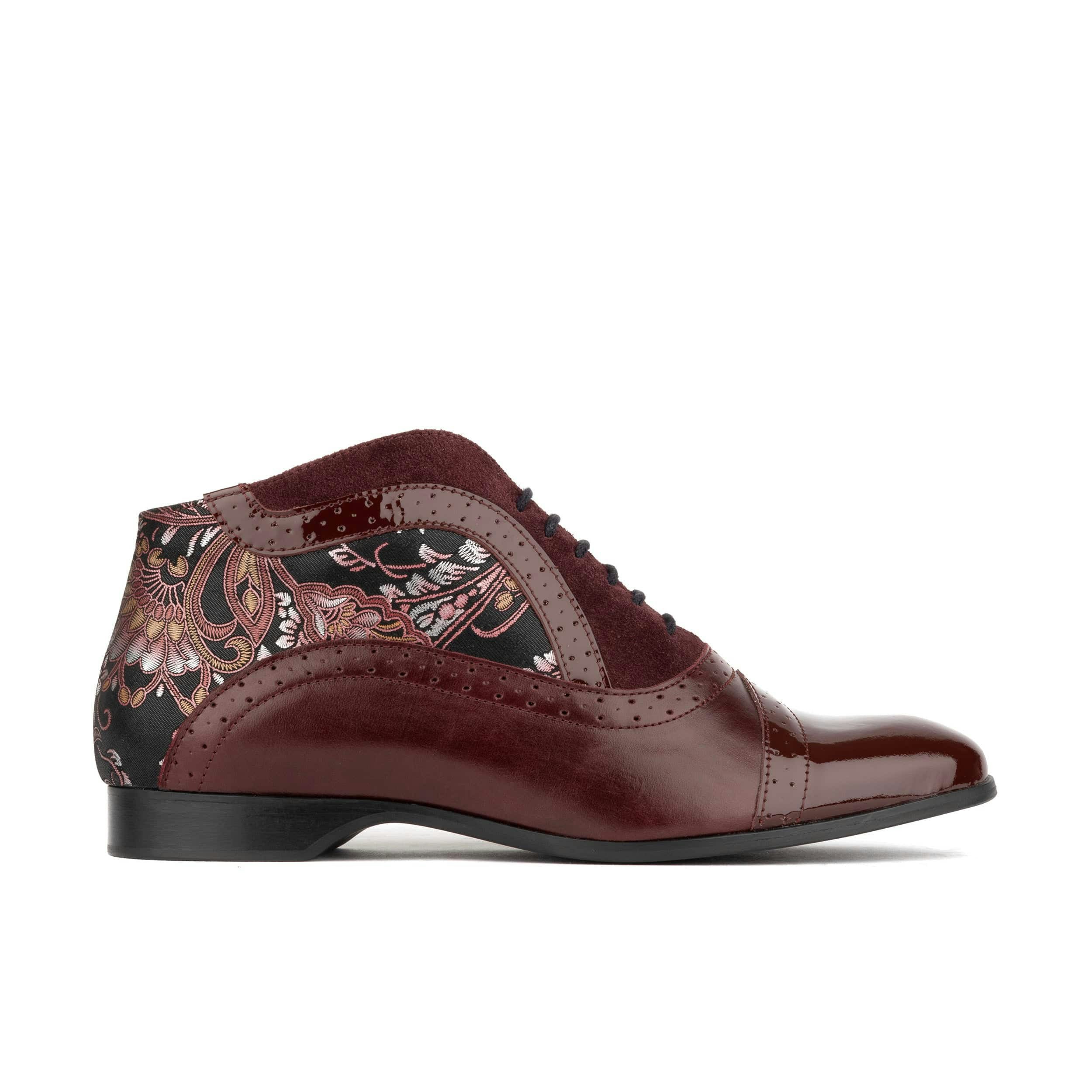 Embassy London Women's Burgundy Jasmine - ’S Leather Oxford Ankle Boot - Uk 5 / Eu 38 / Us 7