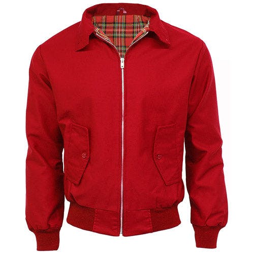 Coolandnew Red Classic Harrington Jackets - Made In The Uk - 2XL