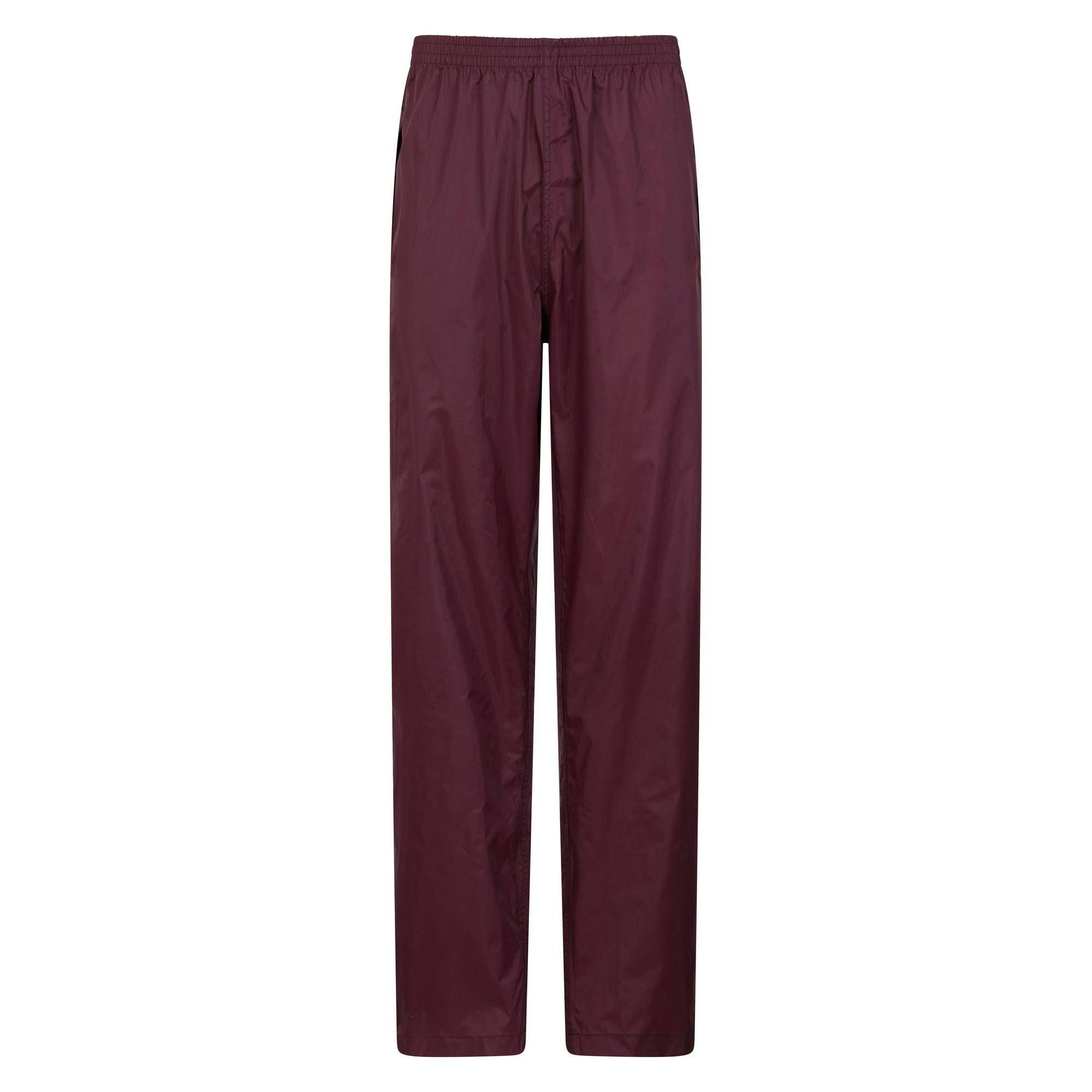 Mountain Warehouse Women's Dark/Purple Pakka Waterproof Over Trousers - 12 Uk - 100% Nylon
