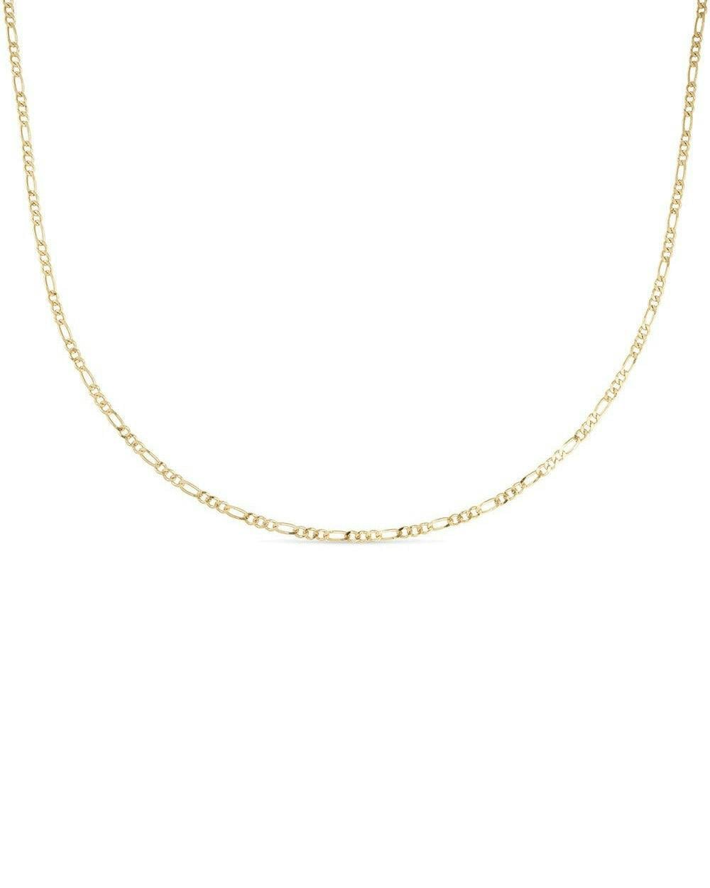 Elk & Bloom Gold Dainty 14K Chain Choker Necklace - No Thank You - Standard Length
