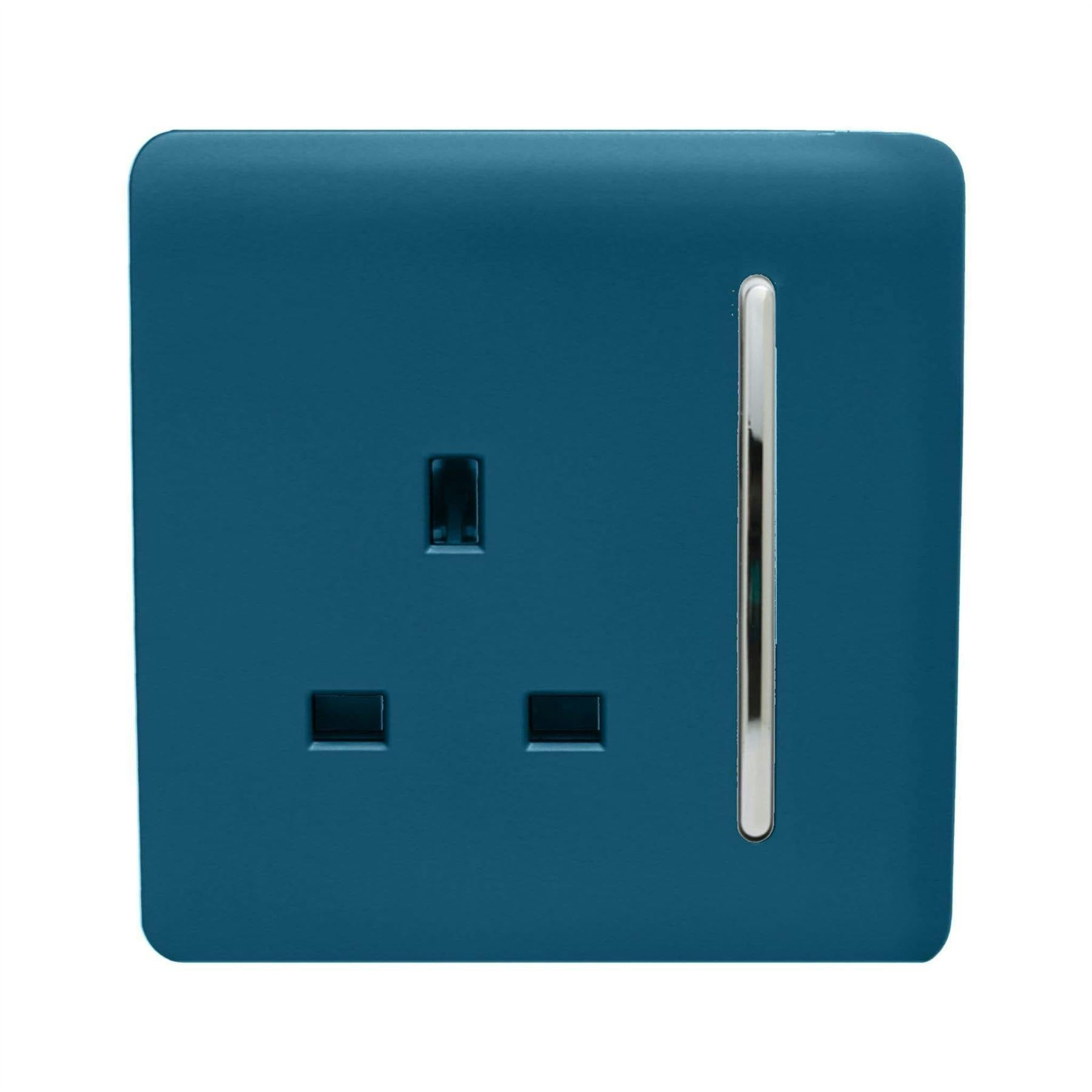 Trendi Switch Trendi 1 Gang Artistic Modern Midnight Blue Glossy 13A Switched Tactile Plug Socket Art-Skt13md - Image 6