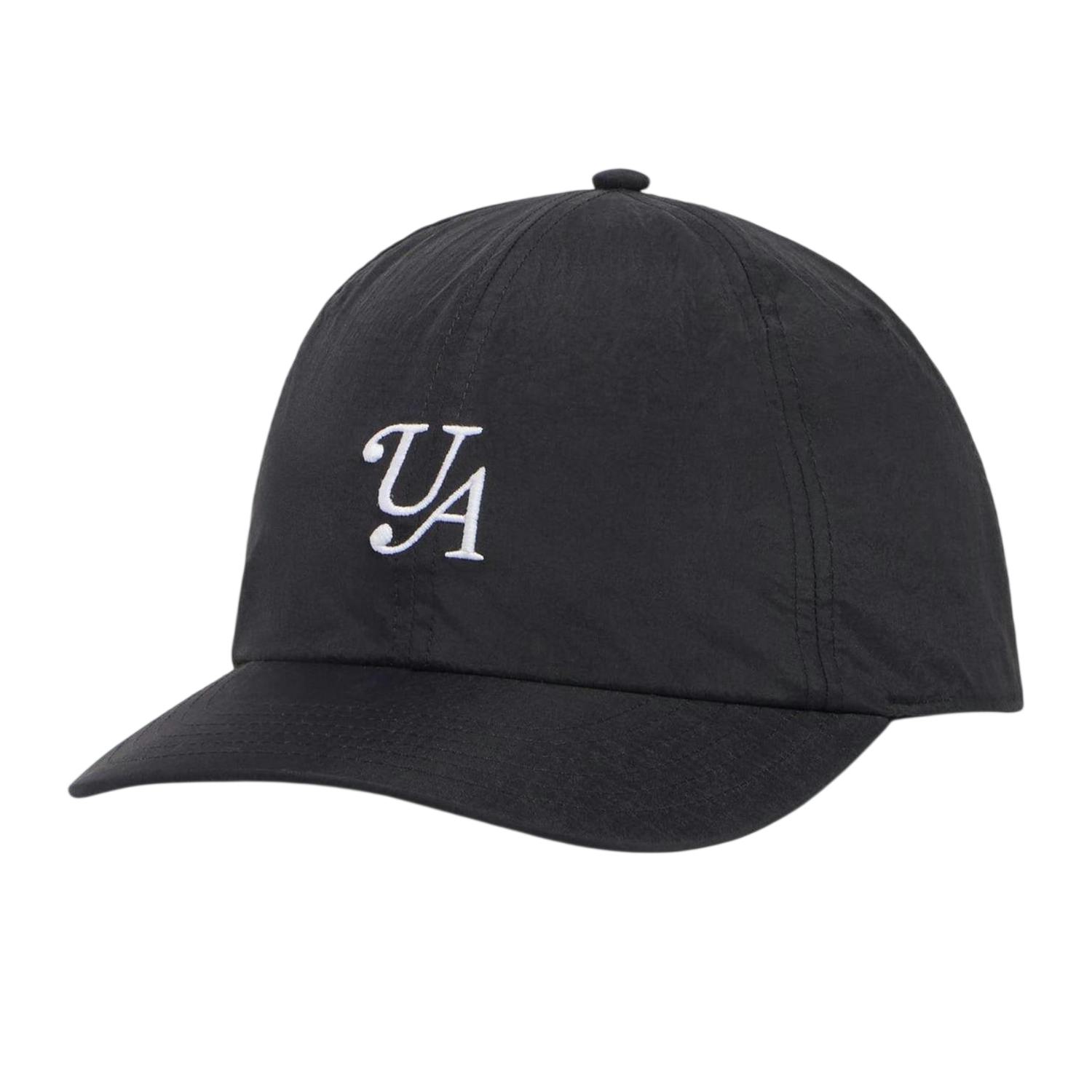 Under Armour Men's Black Embroidered Logo Nylon Cap - One Size - 100% Mixed