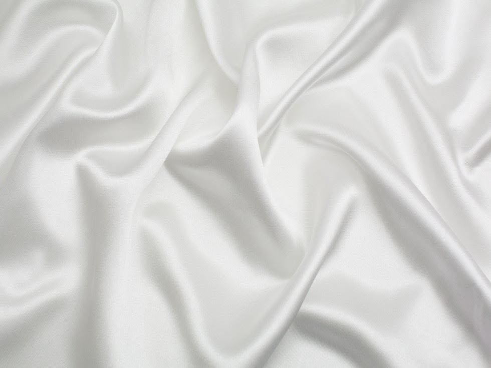 Minerva Core Range Ivory Minerva Liquid Satin Fabric - Plain Design Dressmaking Fabric, 150 Cm / 60" Wide - Per Metre
