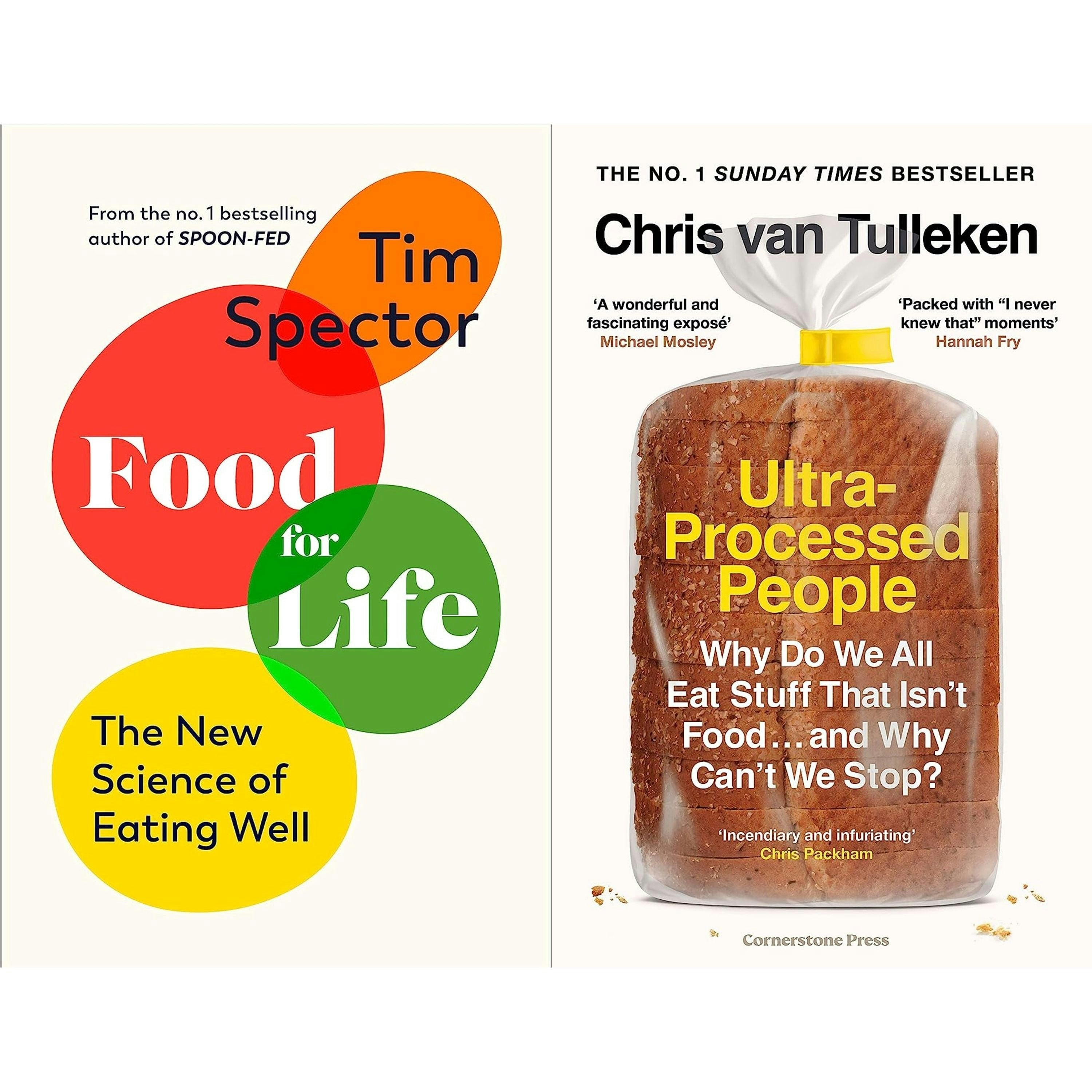 Cornerstone/Vintage Ultra-Processed People & Food For Life 2 Books Collection Set By Tim Spector, Chris Van Tulleken
