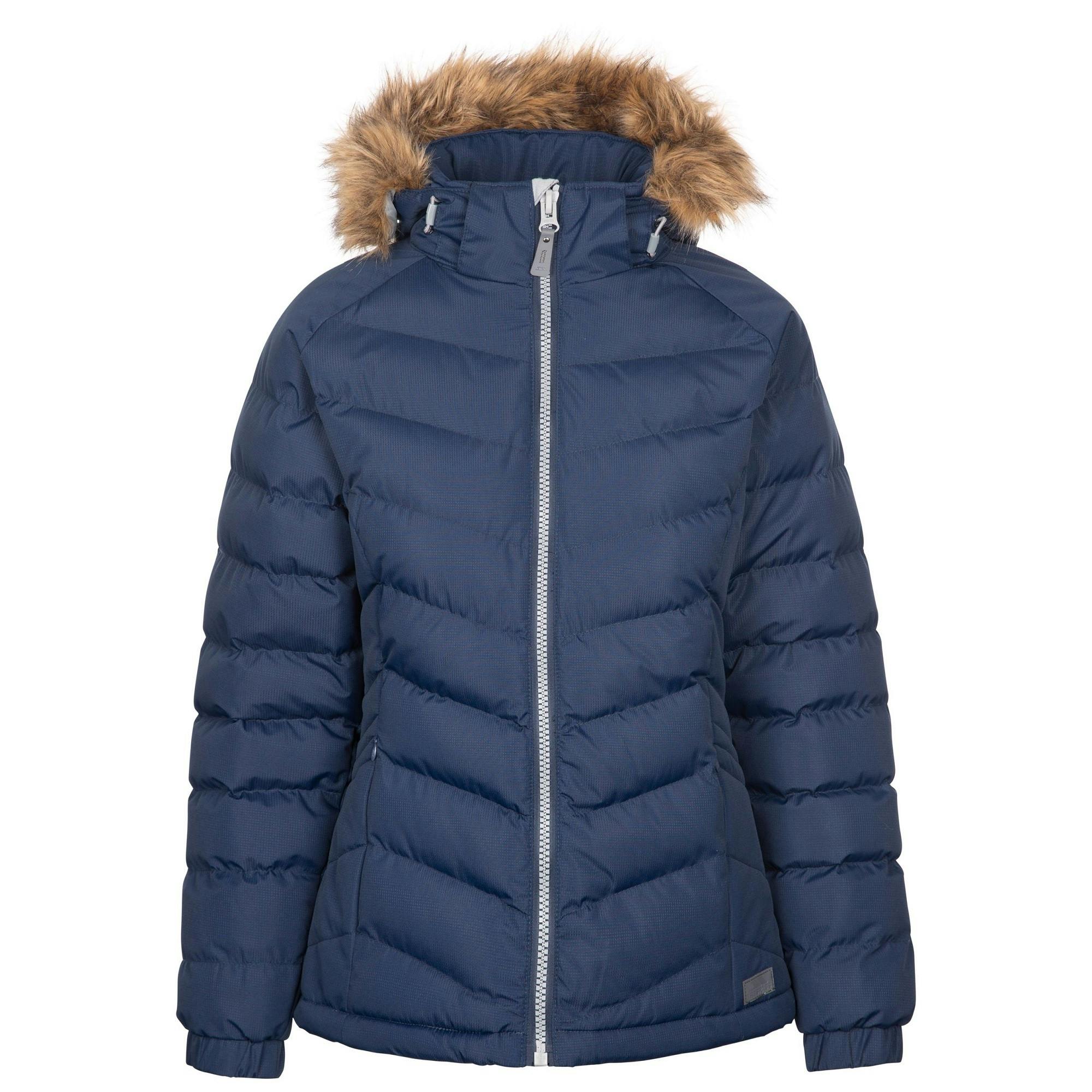 Trespass Women's Nadina Waterproof Padded Jacket - Navy - Xs - Navy - 100% Polyester