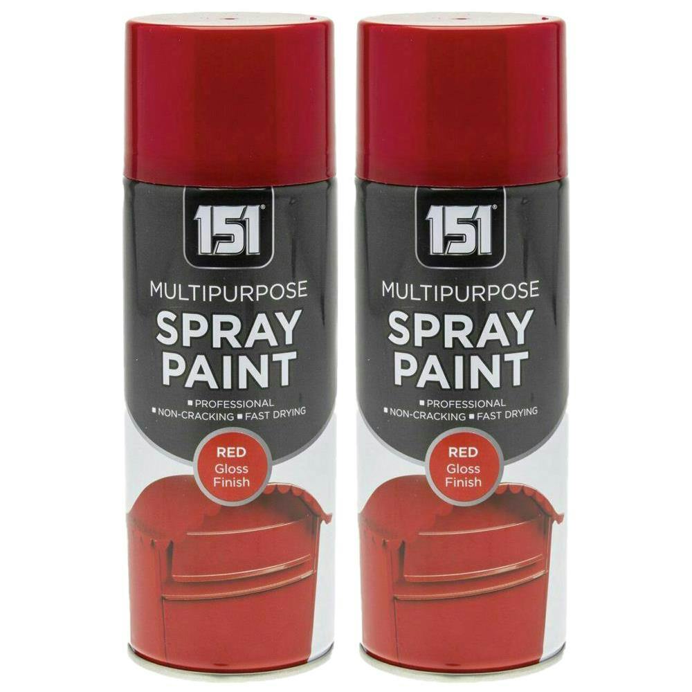 151 Red Gloss Multipurpose Spray Paint 400ml - Image 18