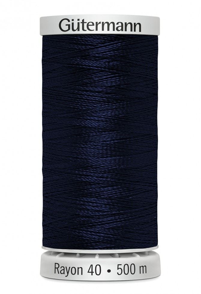Gutermann No 40 Sulky Rayon Embroidery Thread 500M Rayon Thread Suitable For Embroidery - 1200 - 500 Metres