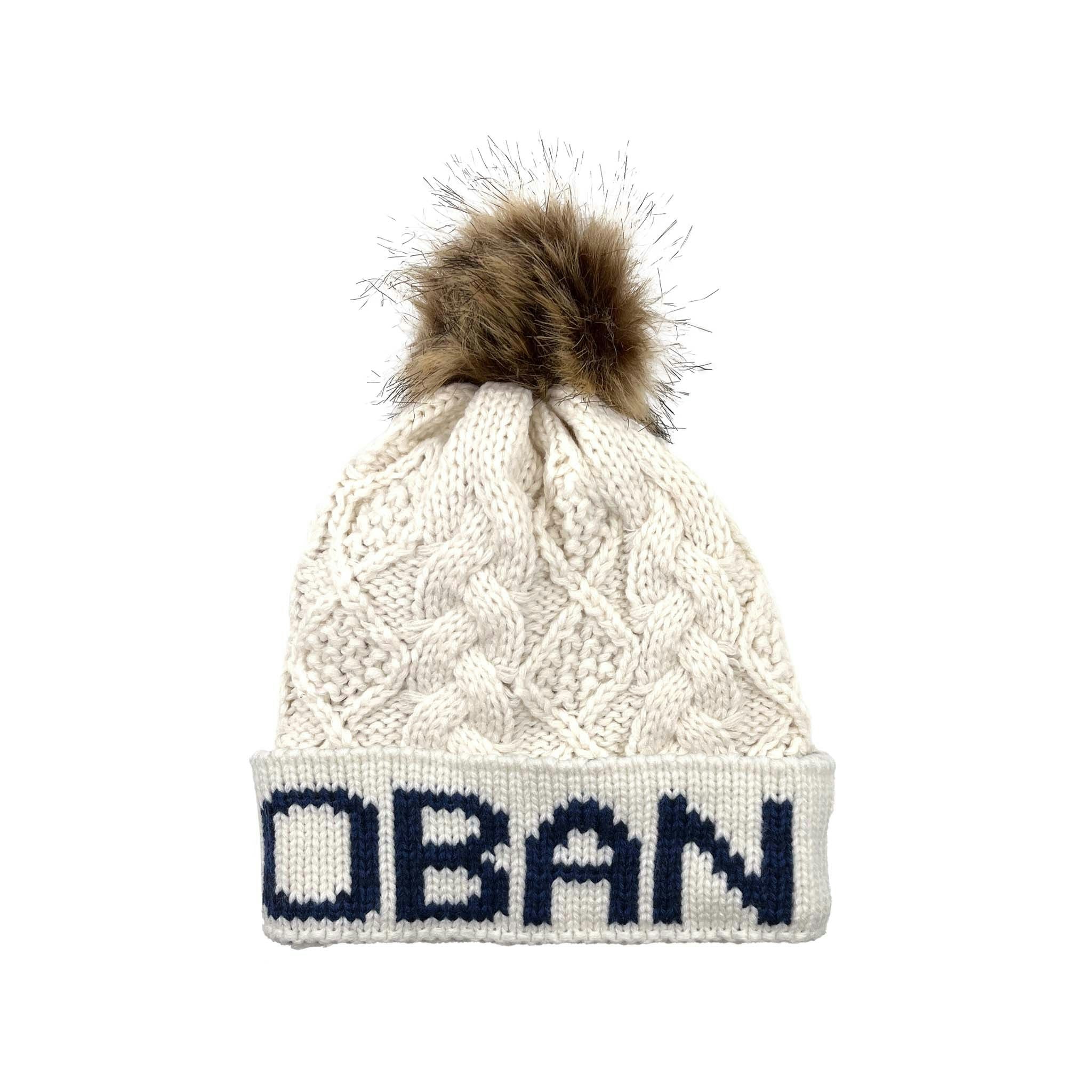 Aran Traditions Aran Diamond Cable Oban Pom Pom Hat
